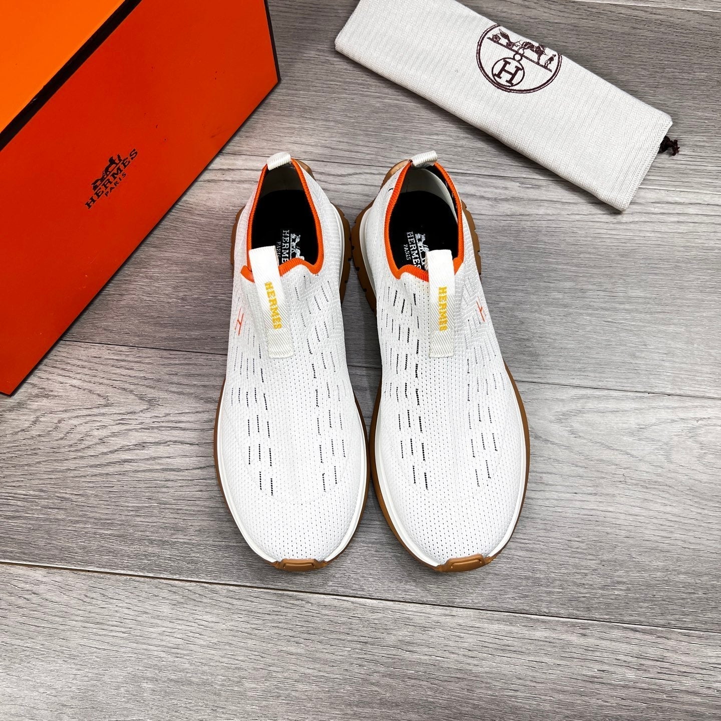 HM Men's Eclair Sneaker White Flyknit 664796