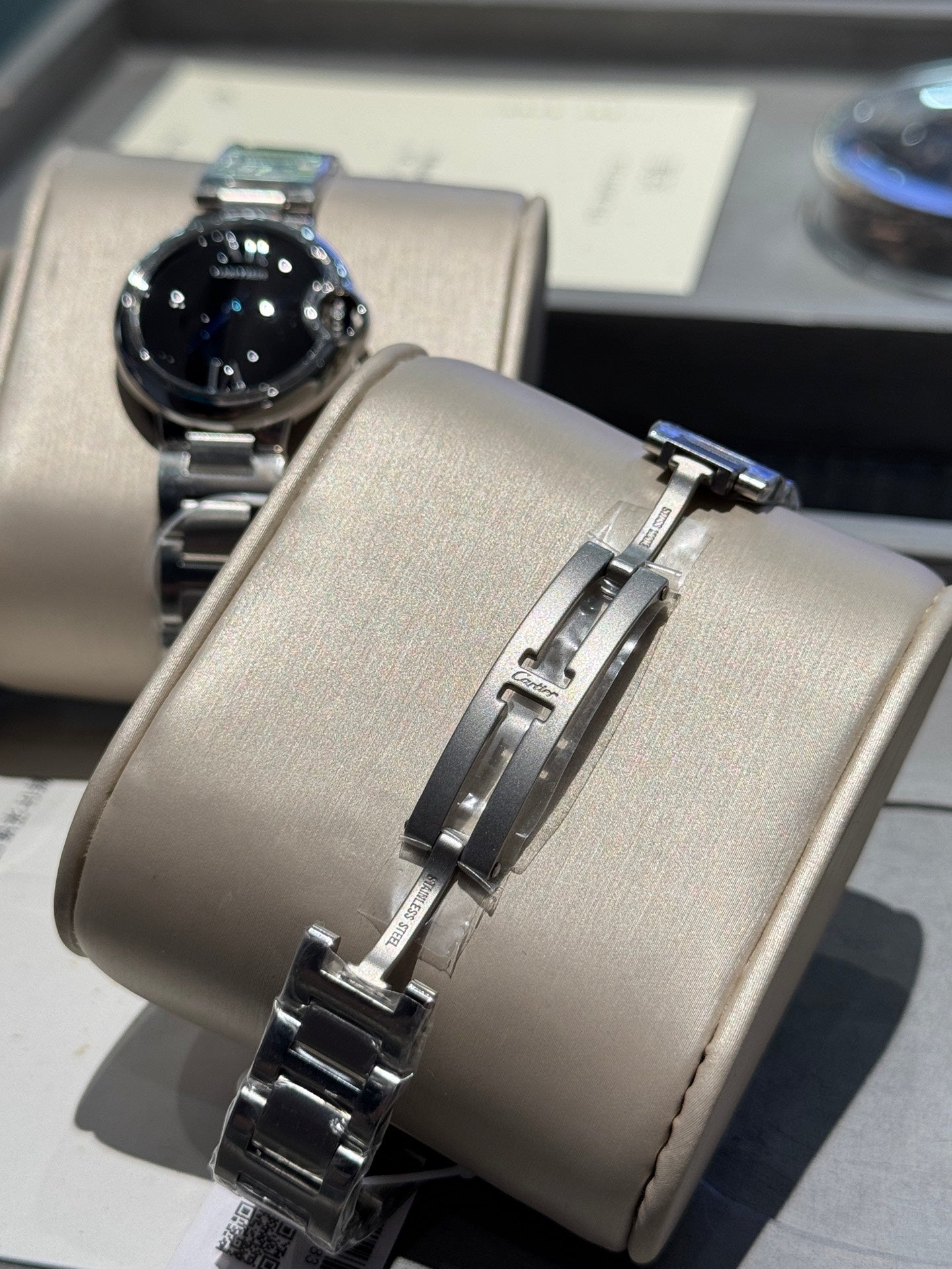 Cartier Bleu Balloon 33mm Quartz Silver