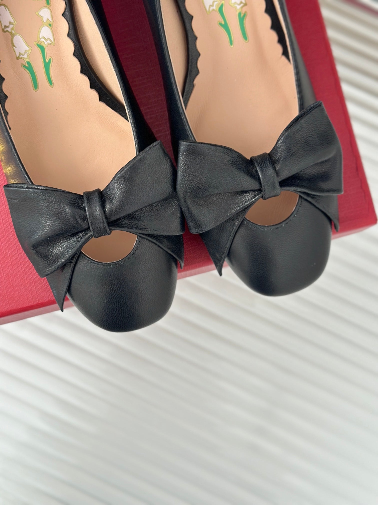 Bowow Pumps In Kidskin 40mm Black Lambskin  989188