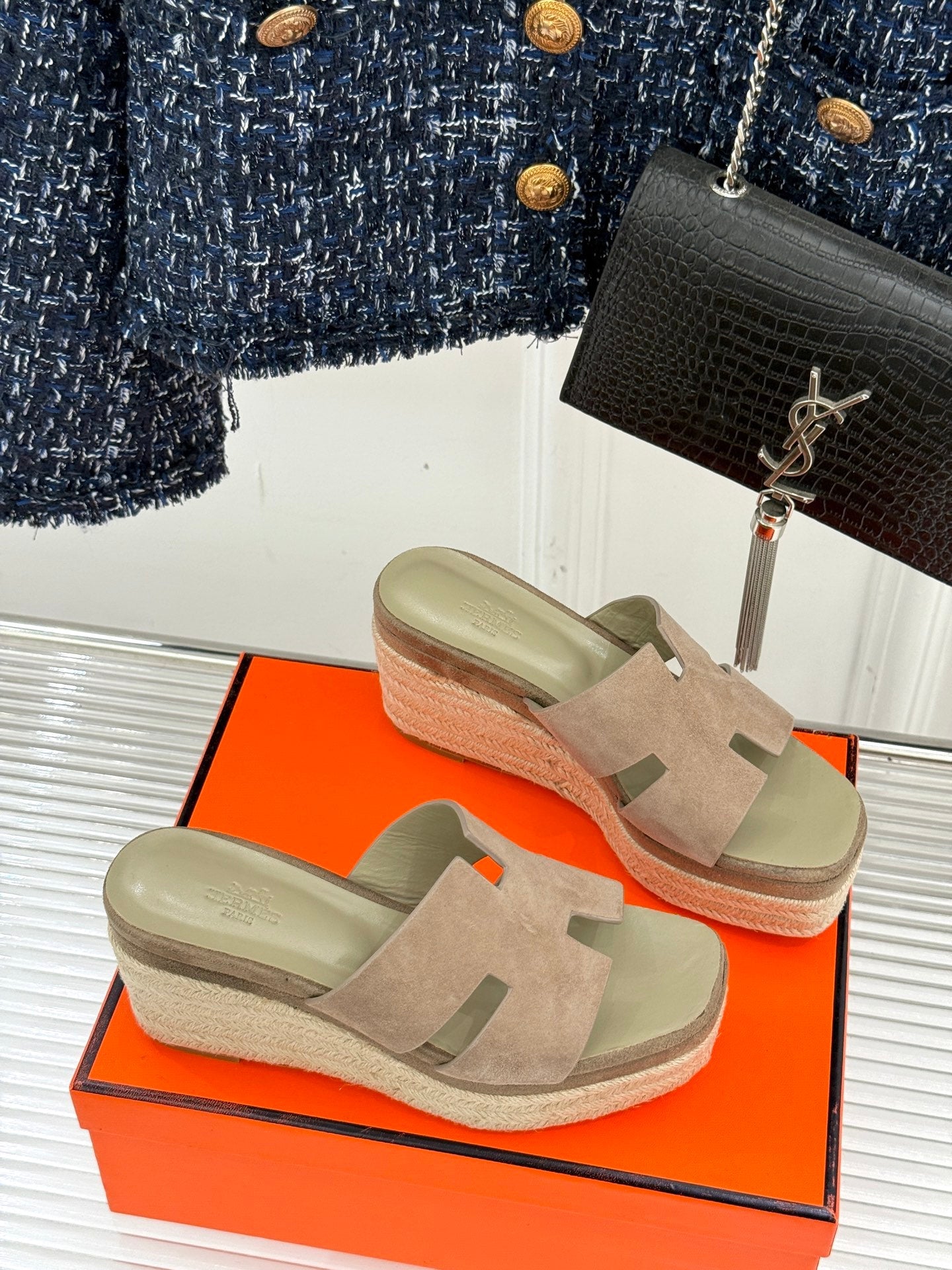 HM Platform Beige Lambskin 316413