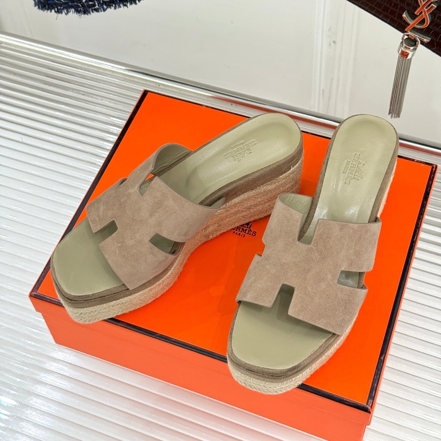 HM Platform Beige Lambskin 316413