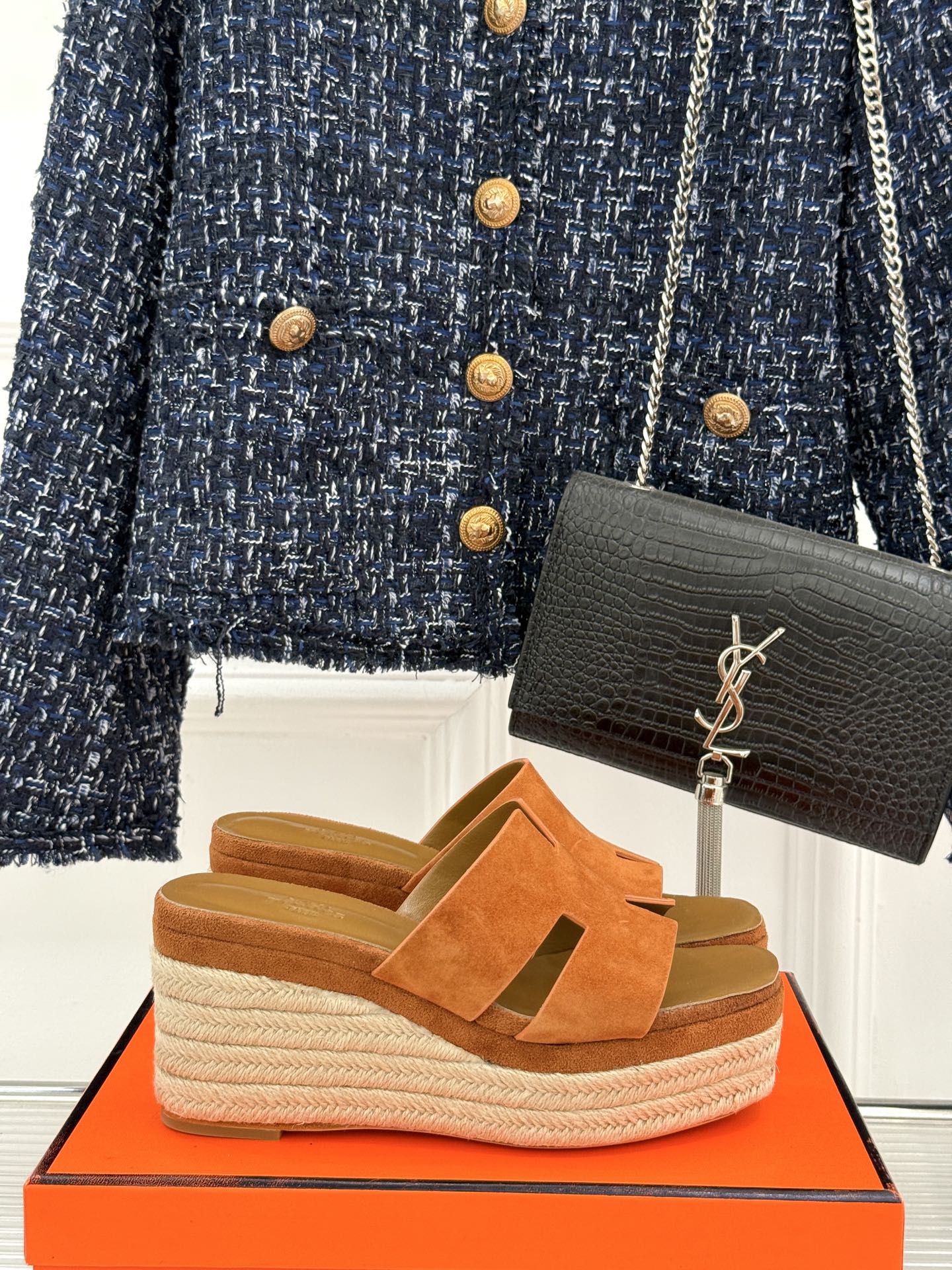 HM Platform Brown Lambskin 316415