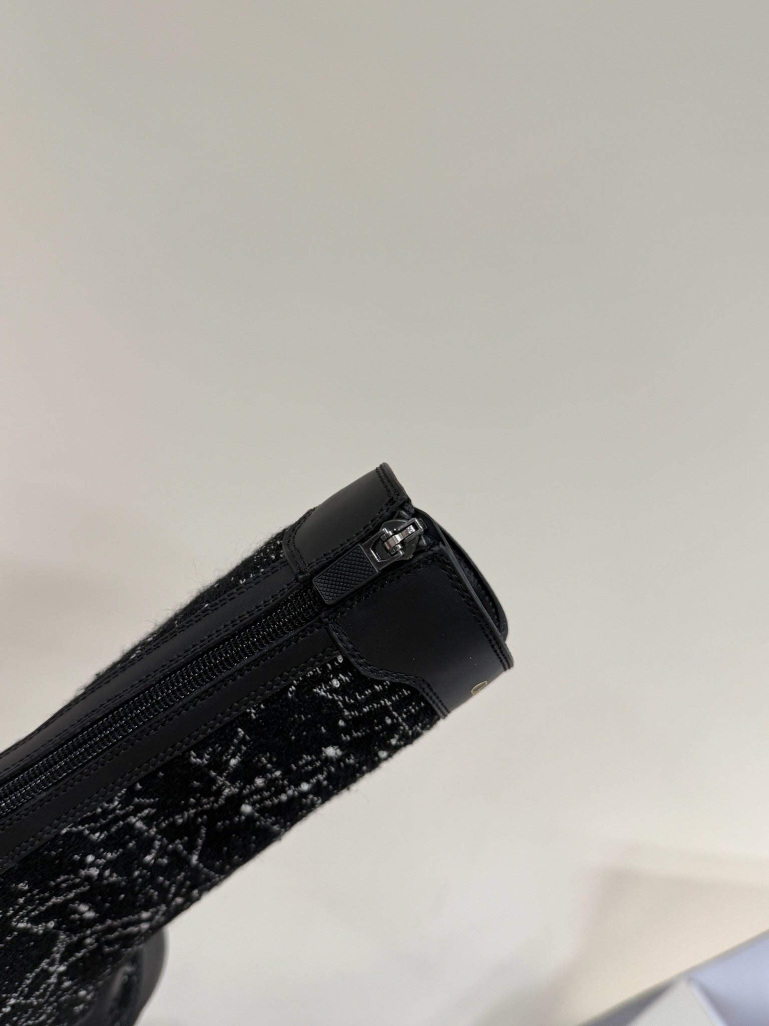 CD D-Unit Ankle Boot In Black Tweed And Cowhide 109609