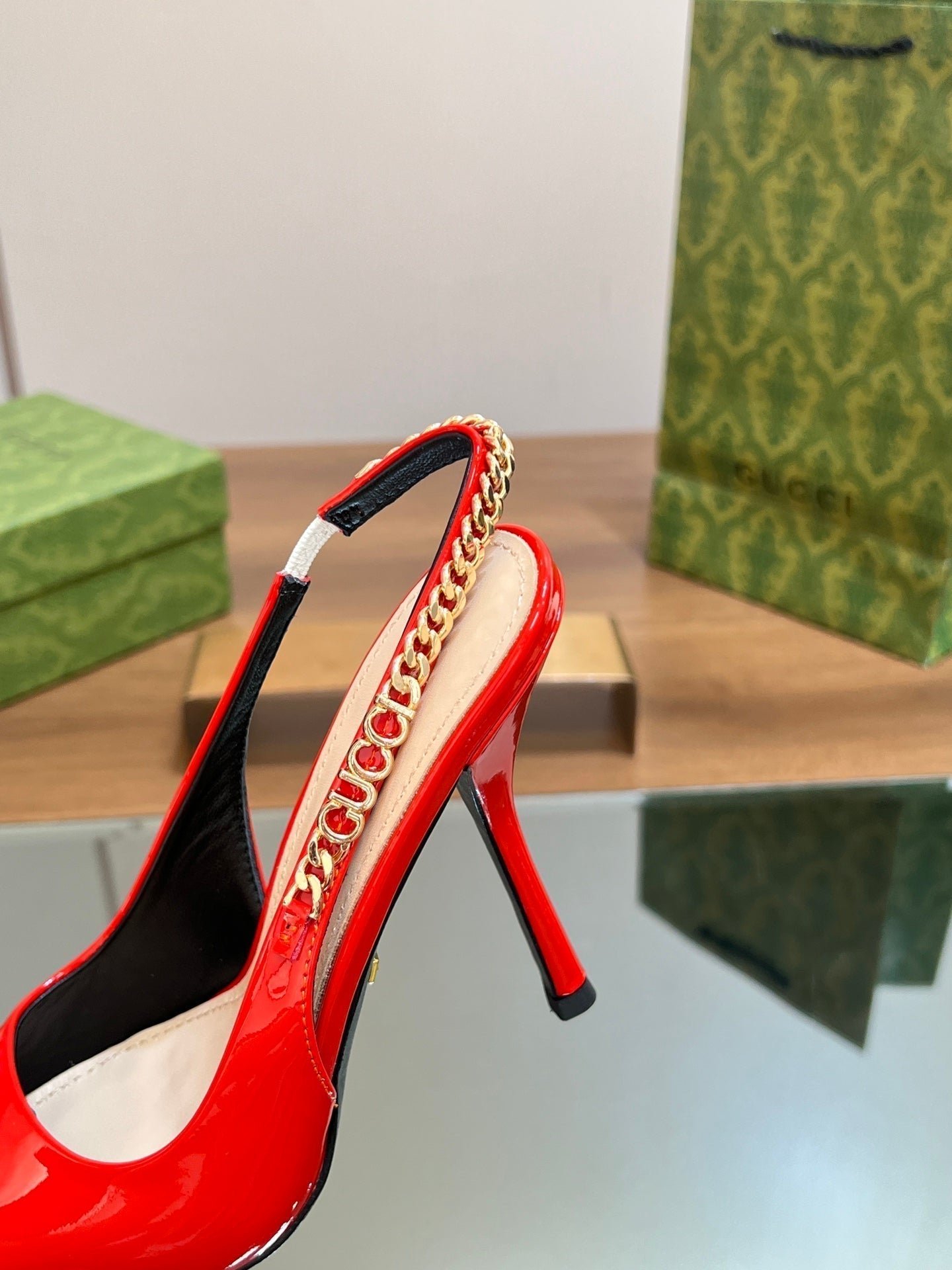 GG SIGNORIA SLINGBACK PUMP CANDY LAMBSKIN