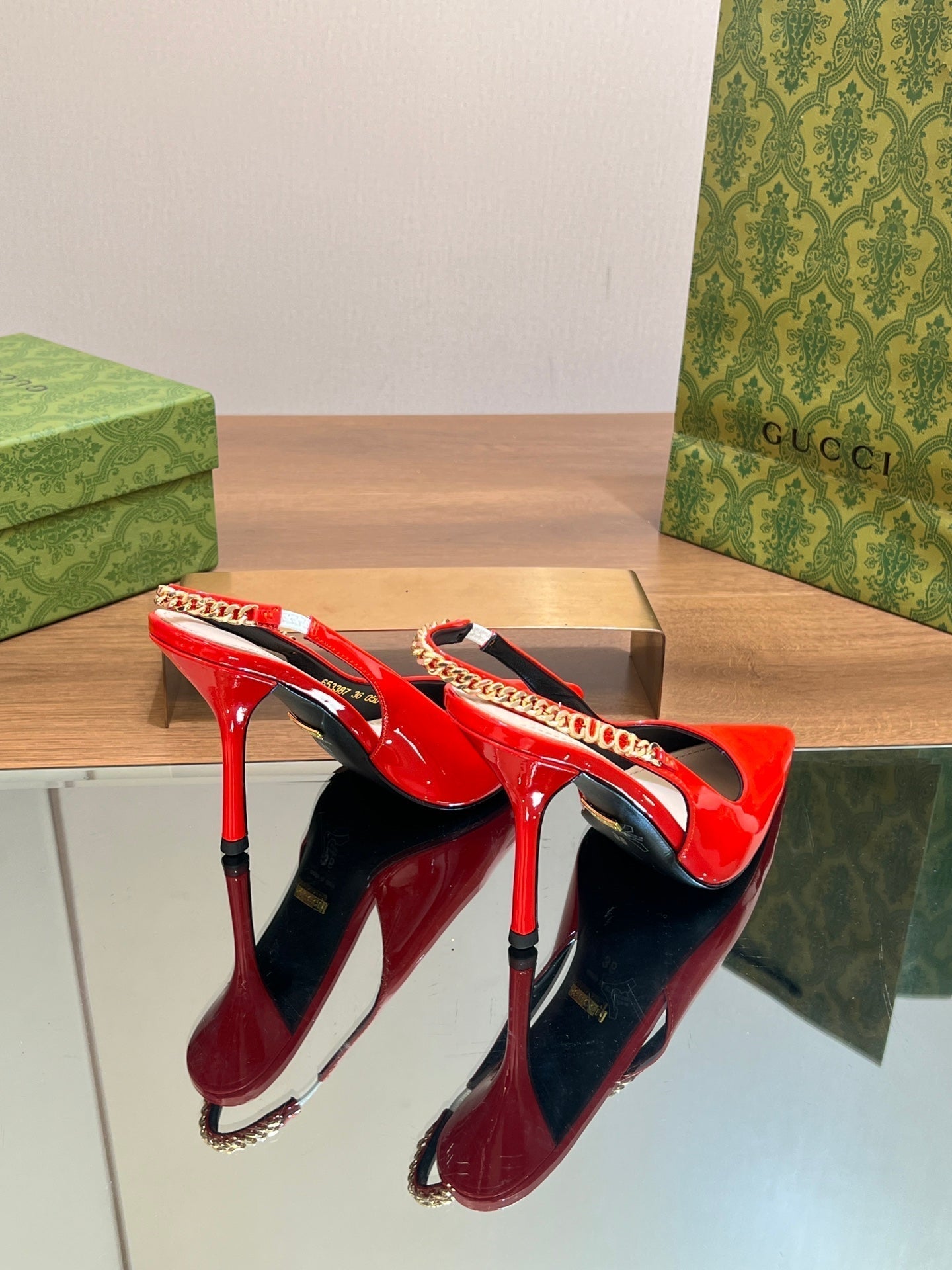 GG SIGNORIA SLINGBACK PUMP CANDY LAMBSKIN