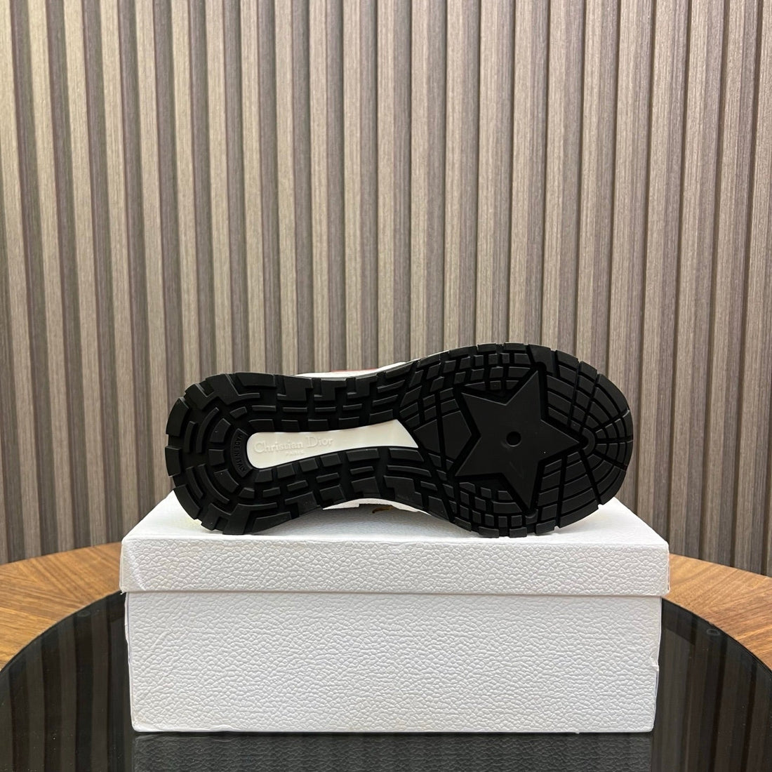 CD Sneaker White Red Mesh Cowhide 750363