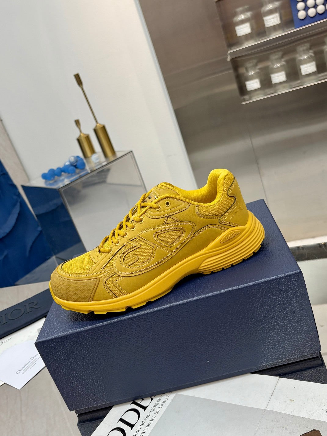 CD x Stone Island B30 Sneaker Yellow Mesh 646458