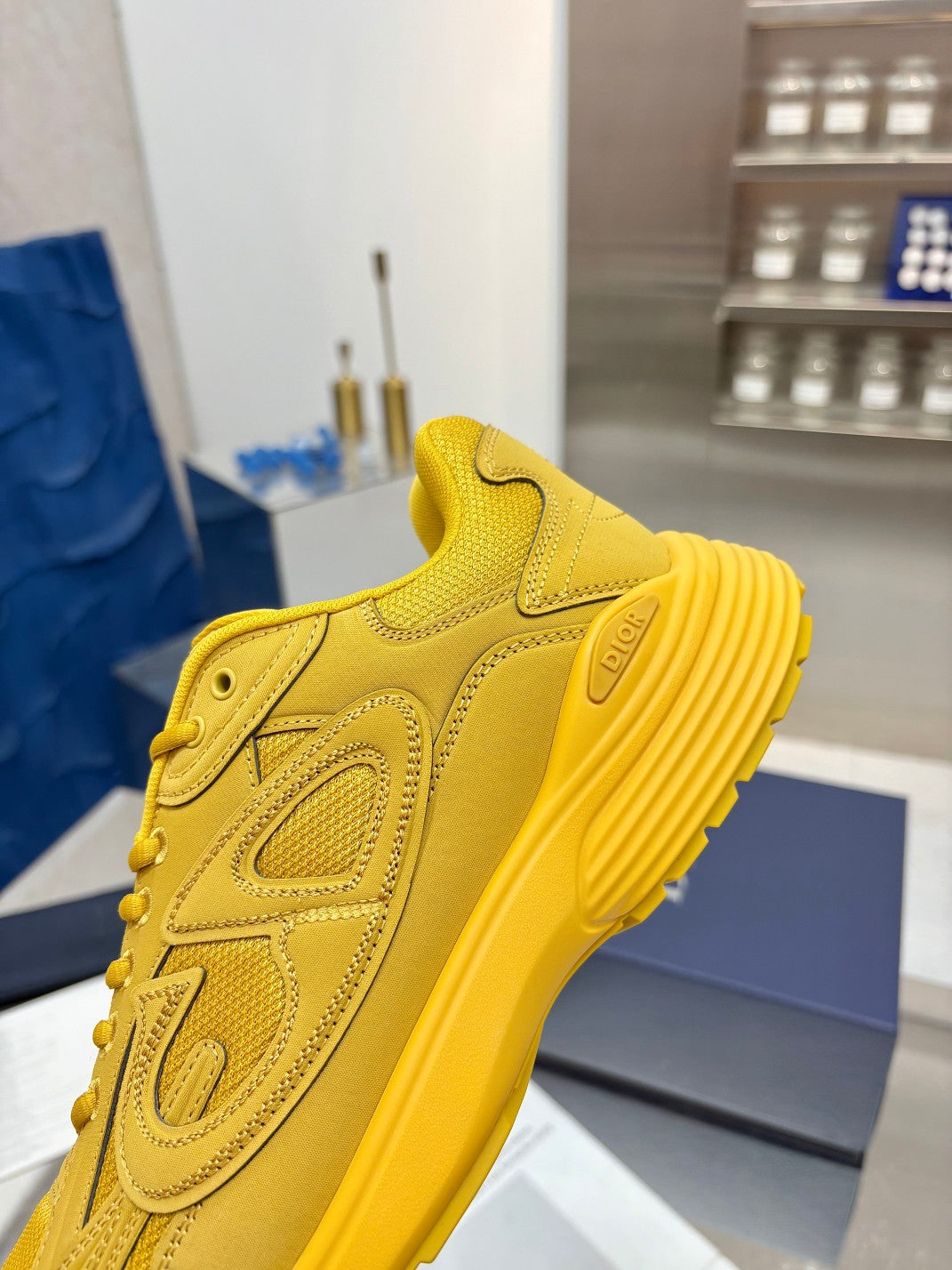 CD x Stone Island B30 Sneaker Yellow Mesh 646458