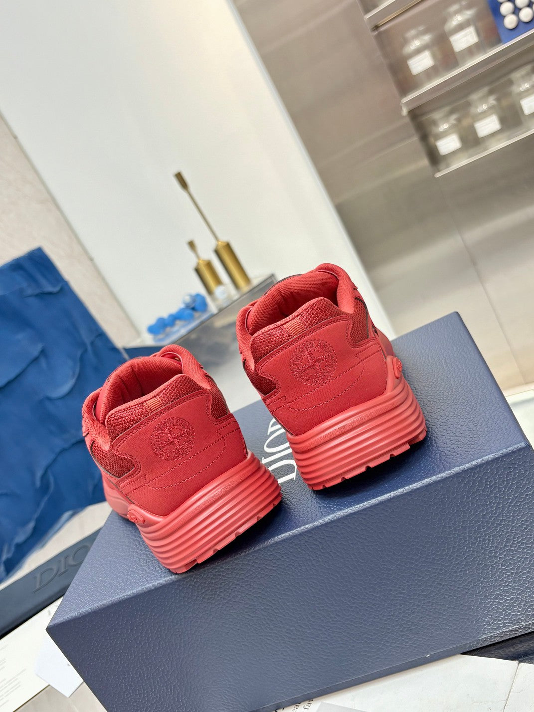 CD x Stone Island B30 Sneaker Red Mesh 646459