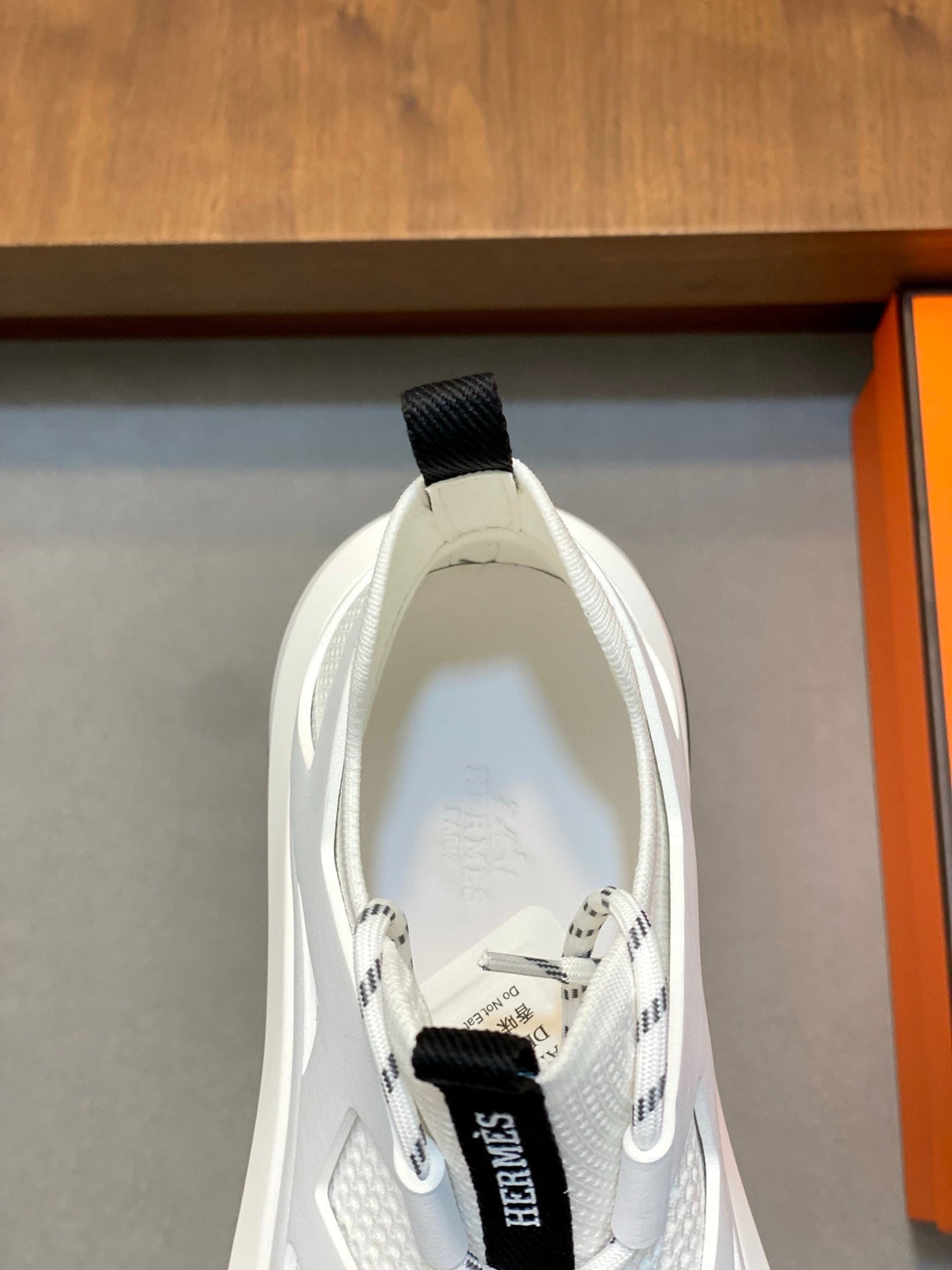 HM Men's Katana Sneaker White Calfskin 620161