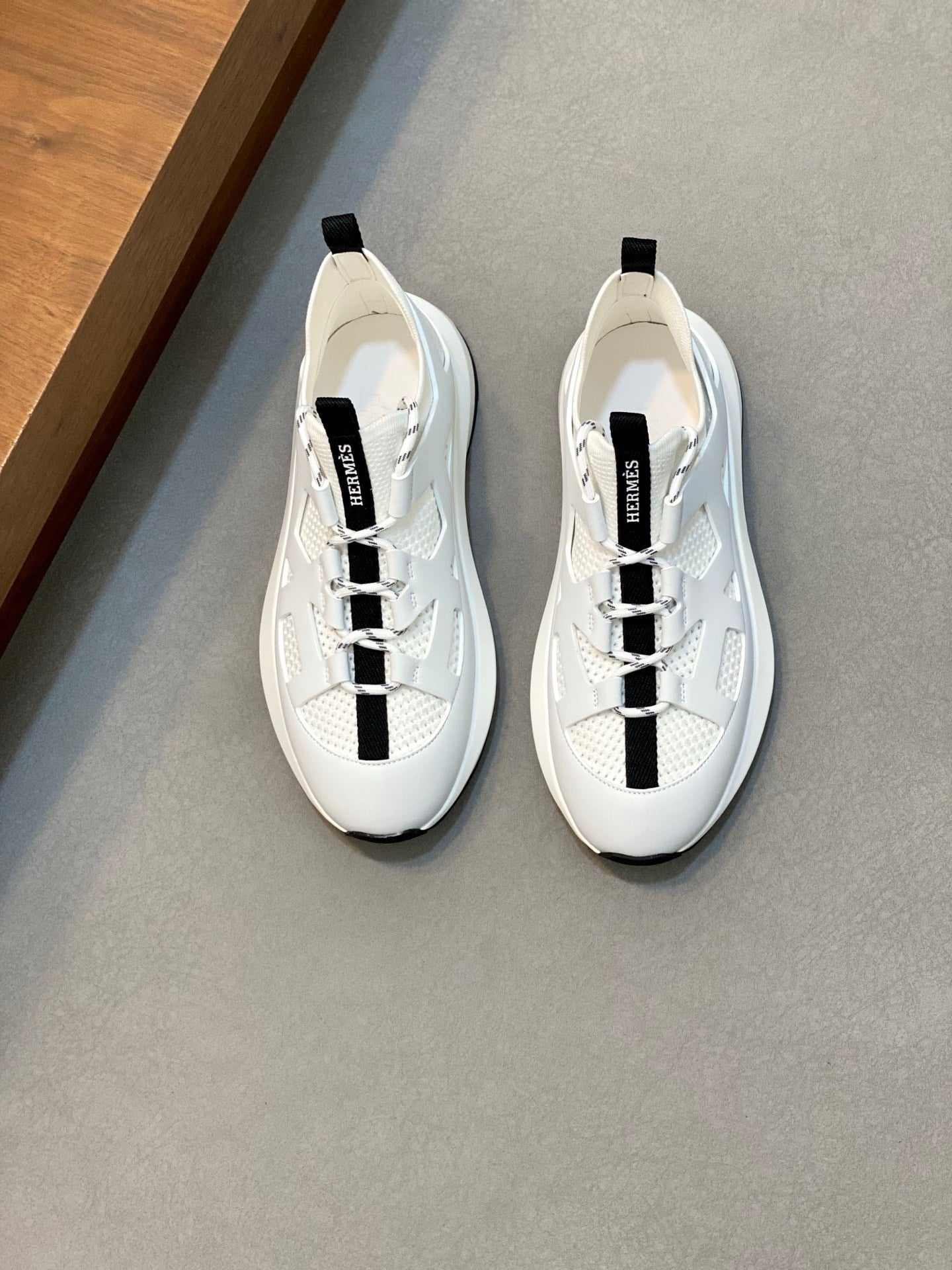 HM Men's Katana Sneaker White Calfskin 620161