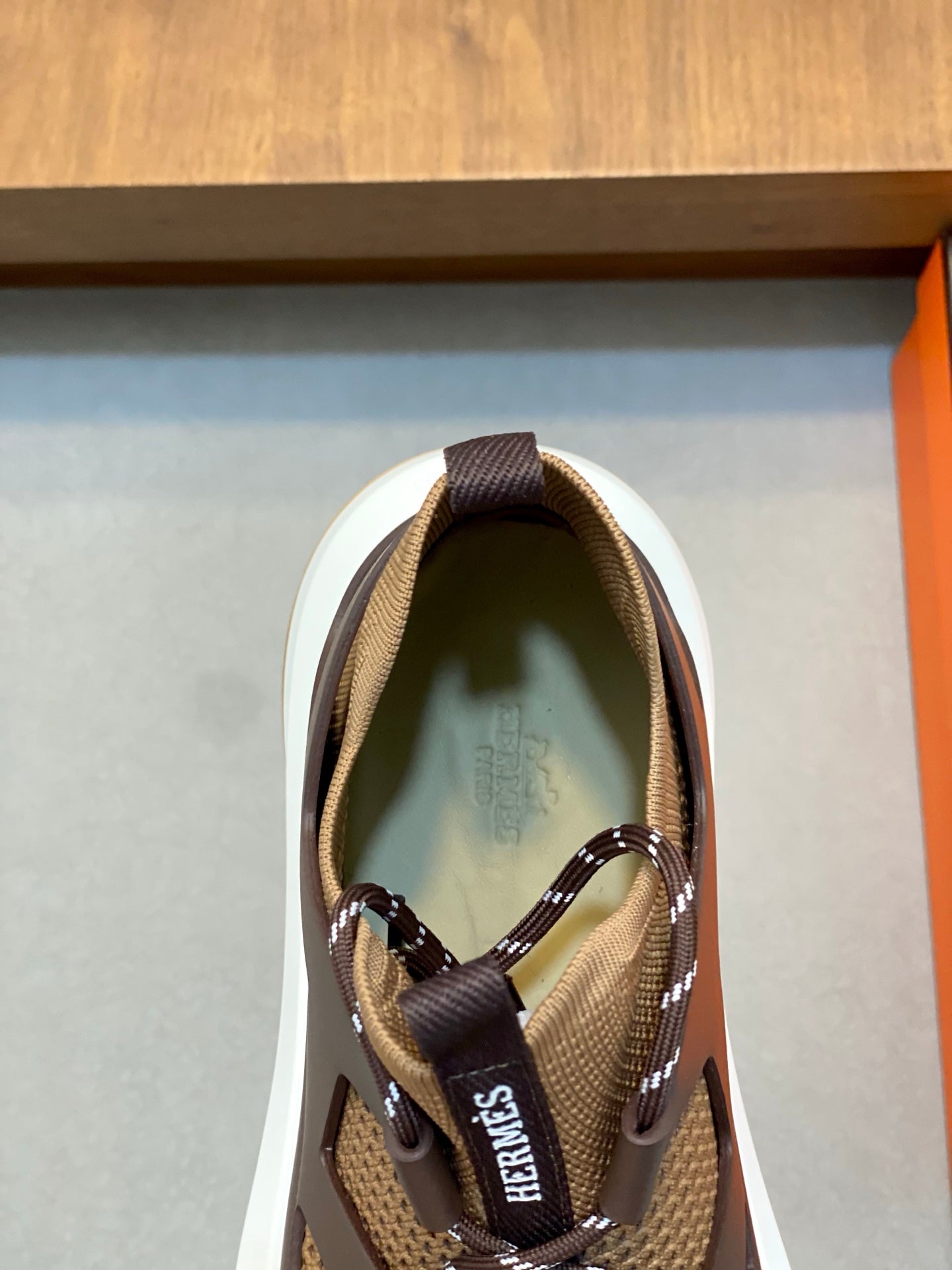 HM Men's Katana Sneaker Brown Calfskin 620162