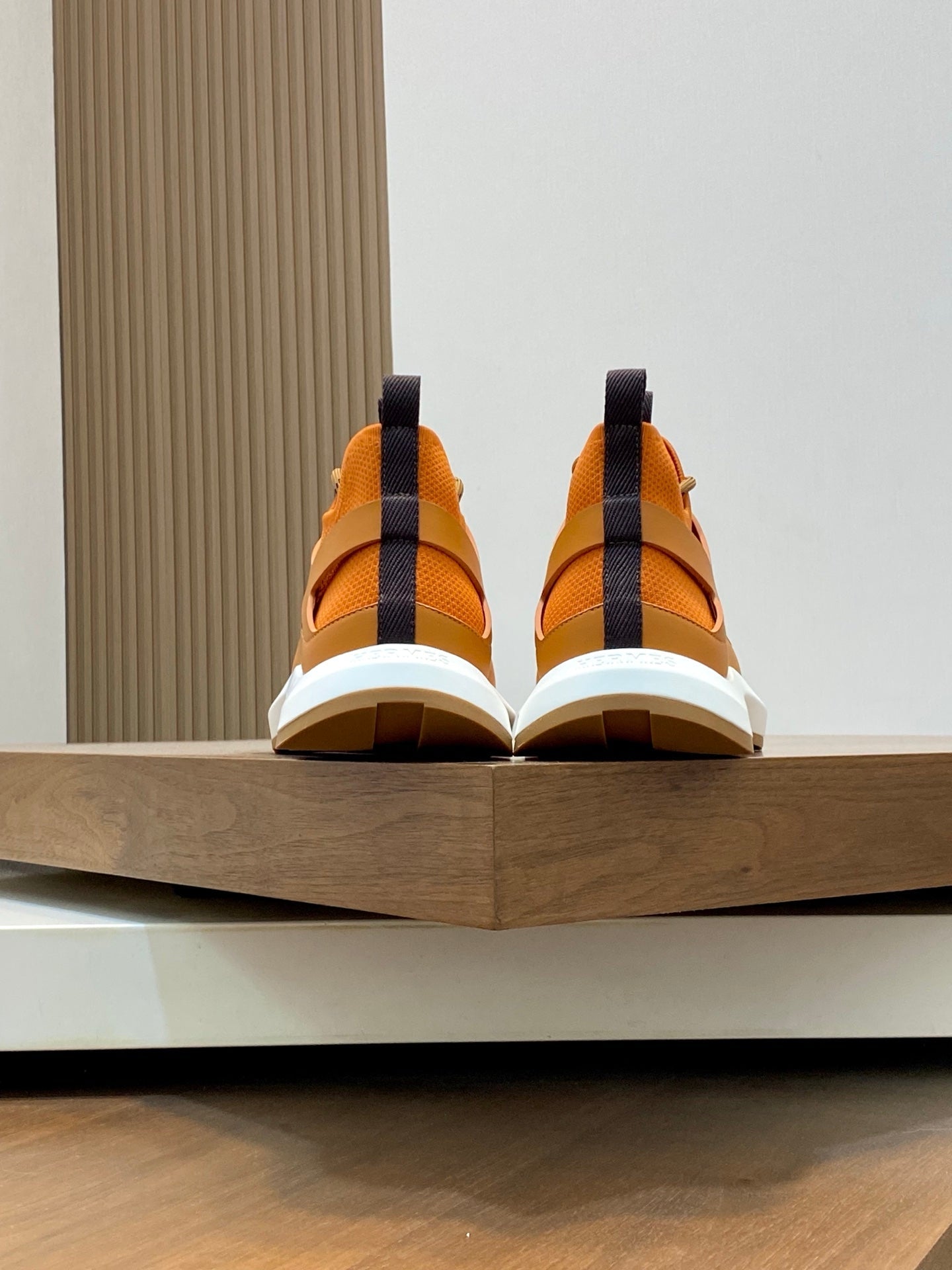 HM Men's Katana Sneaker Orange Calfskin 620163