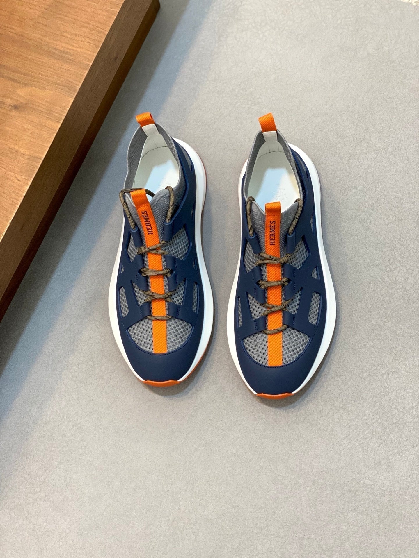 HM Men's Katana Sneaker Blue Calfskin 620164