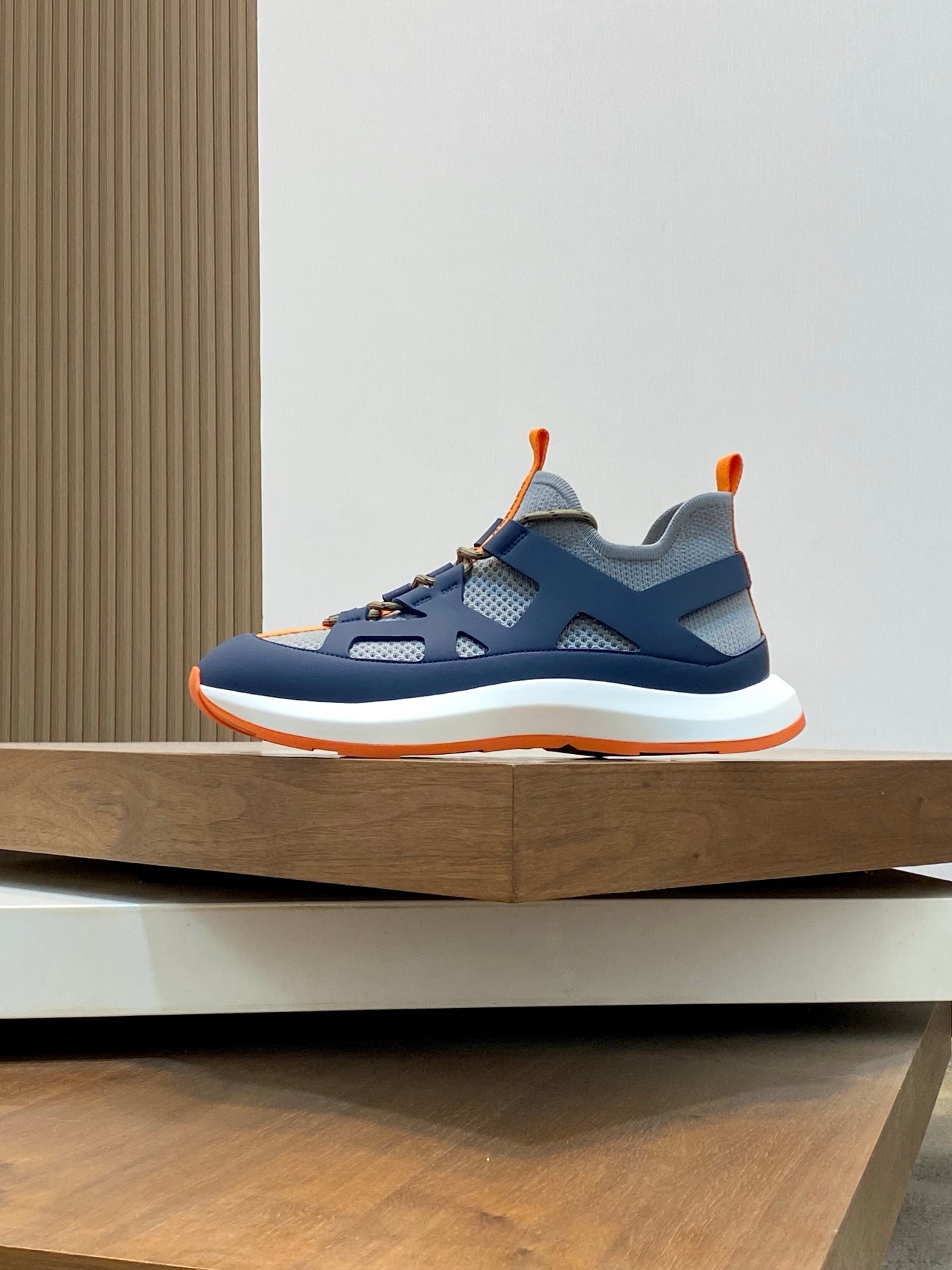 HM Men's Katana Sneaker Blue Calfskin 620164