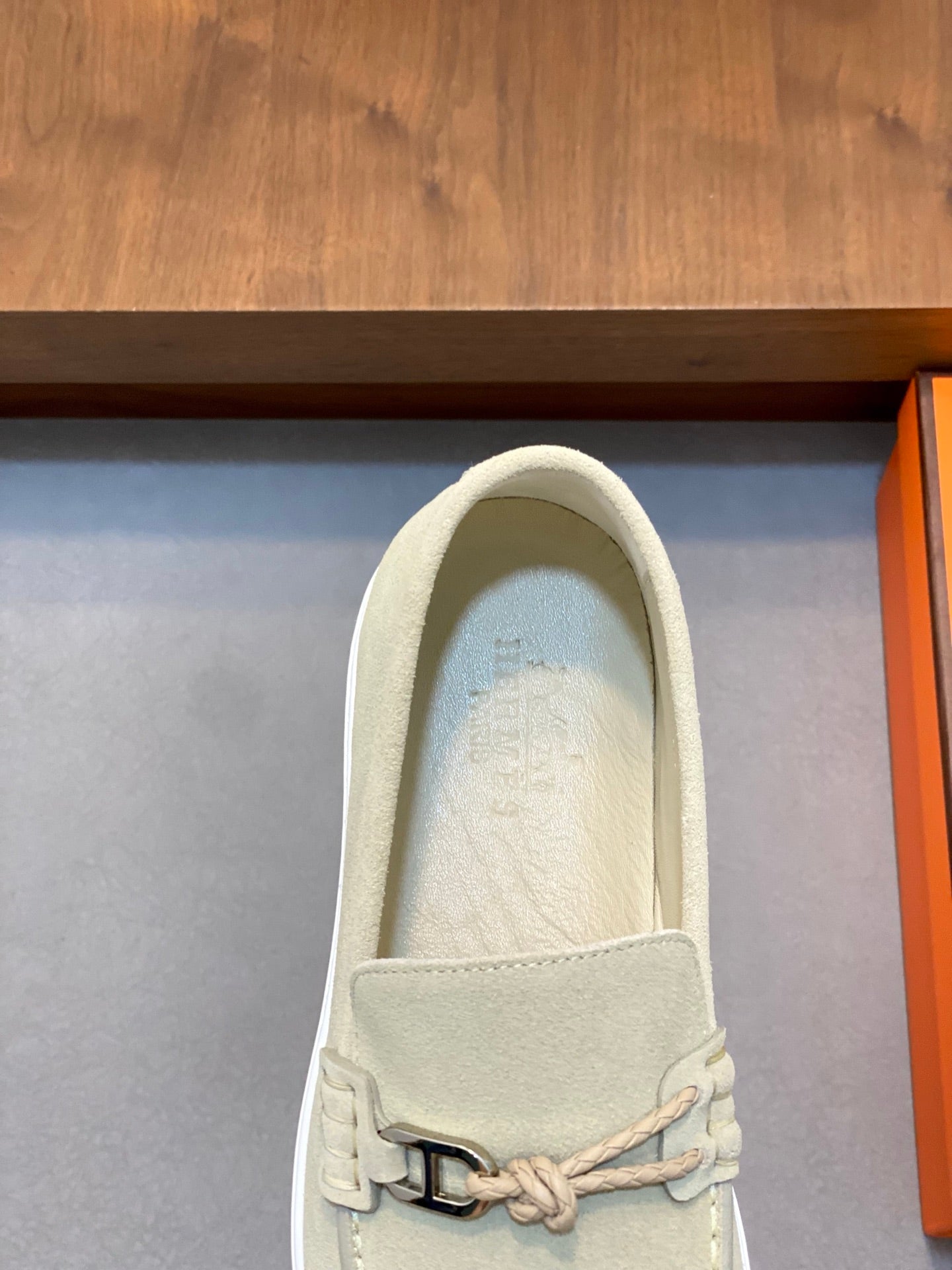 HM Men's 25 Loafer Light Beige Suede 636731