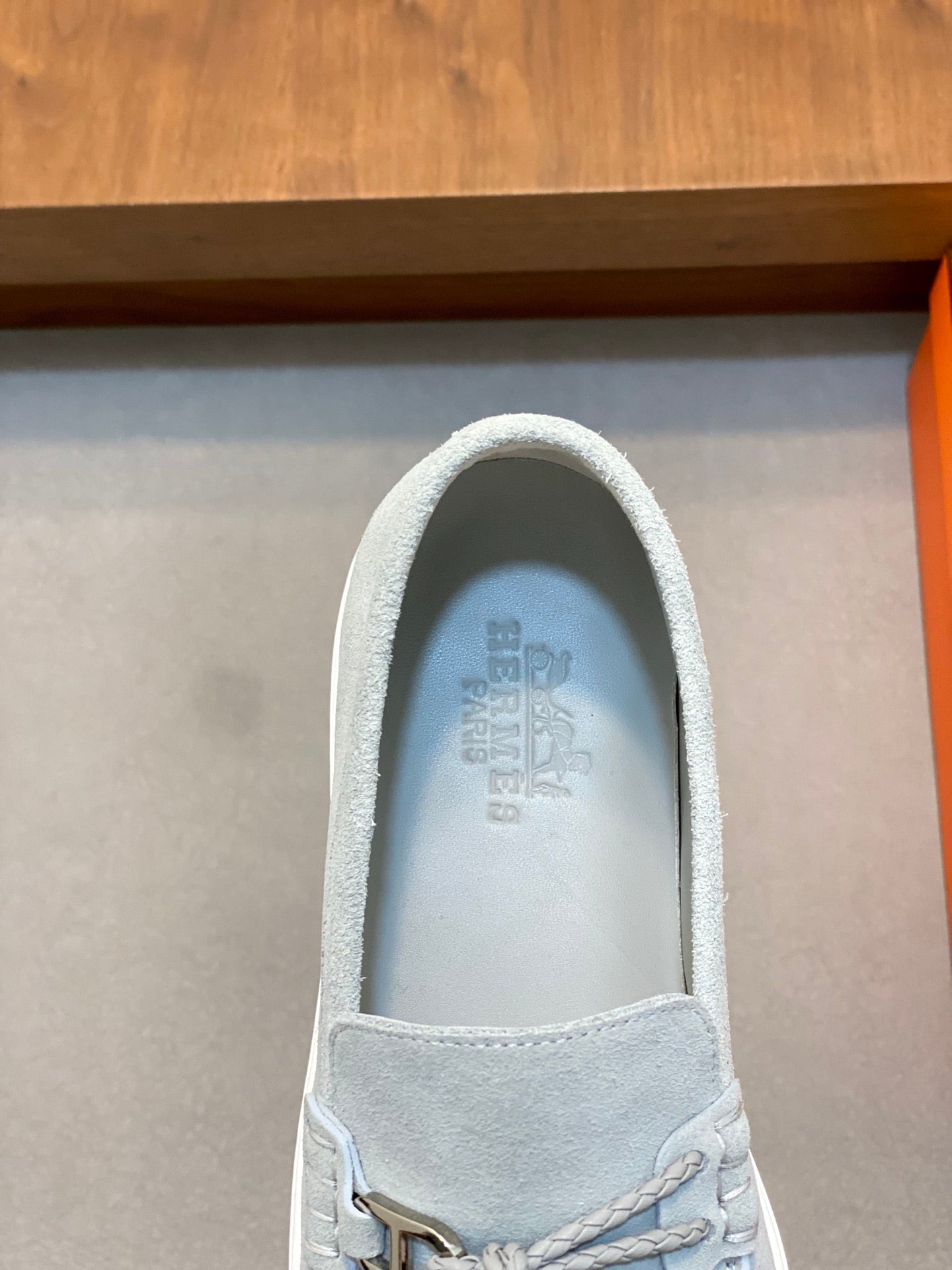 HM Men's 25 Loafer Light Grey Suede 636733