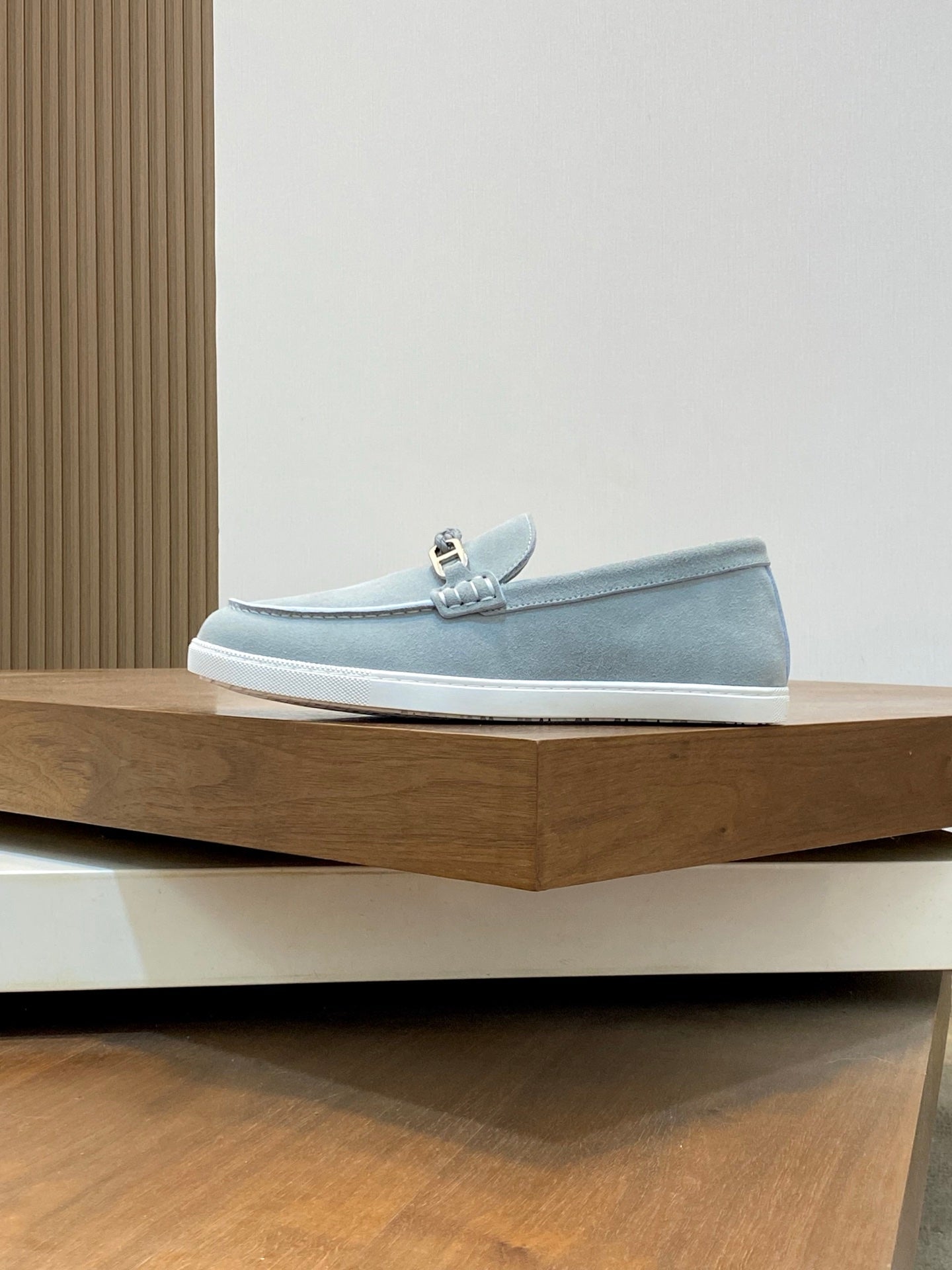 HM Men's 25 Loafer Light Grey Suede 636733