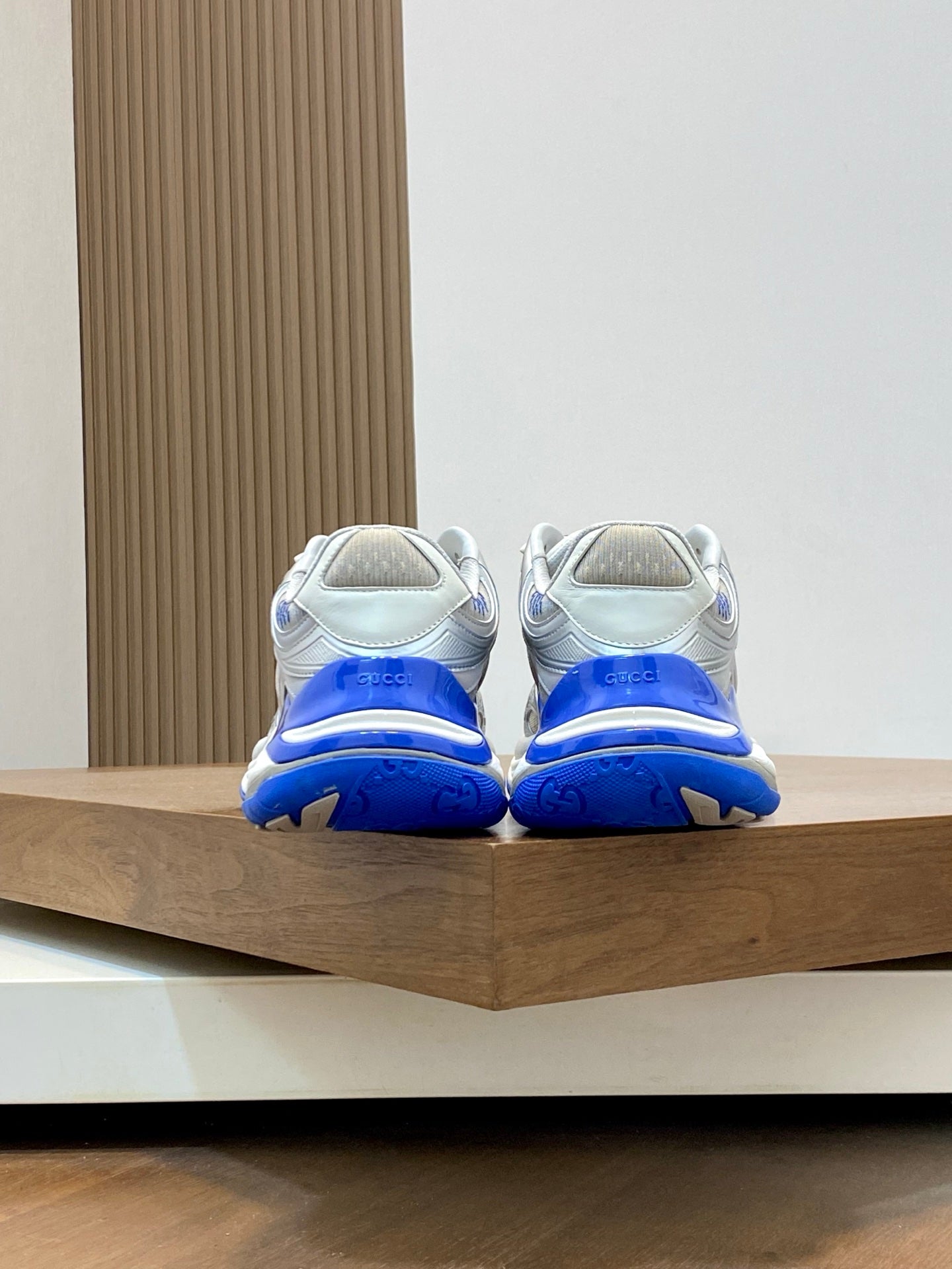 GG Men's 2.0 Sneakers Blue Grey Cowhide 720704