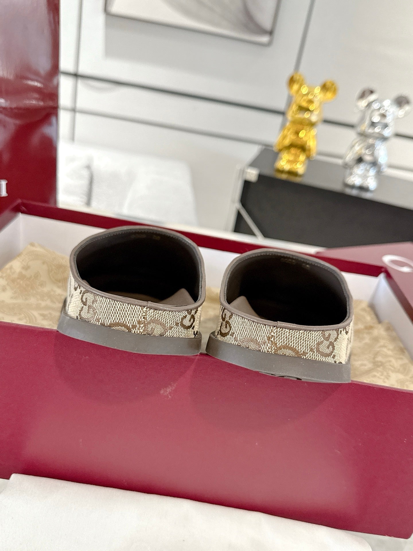 GC 25 Horsebit Mule Brown Monogram Canvas