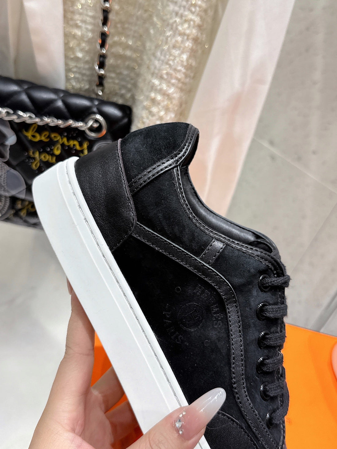 HM Get Sneaker Black Suede 204752