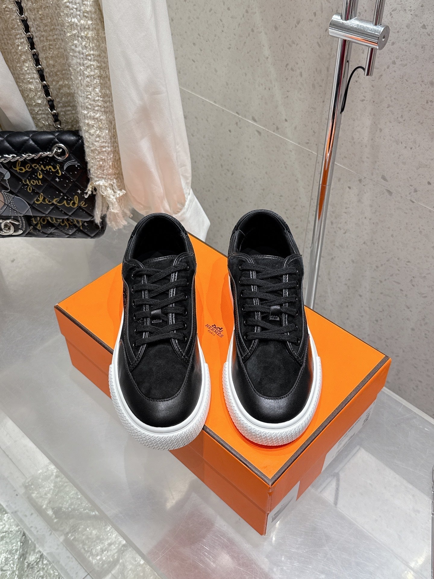 HM Get Sneaker Black Suede 204752