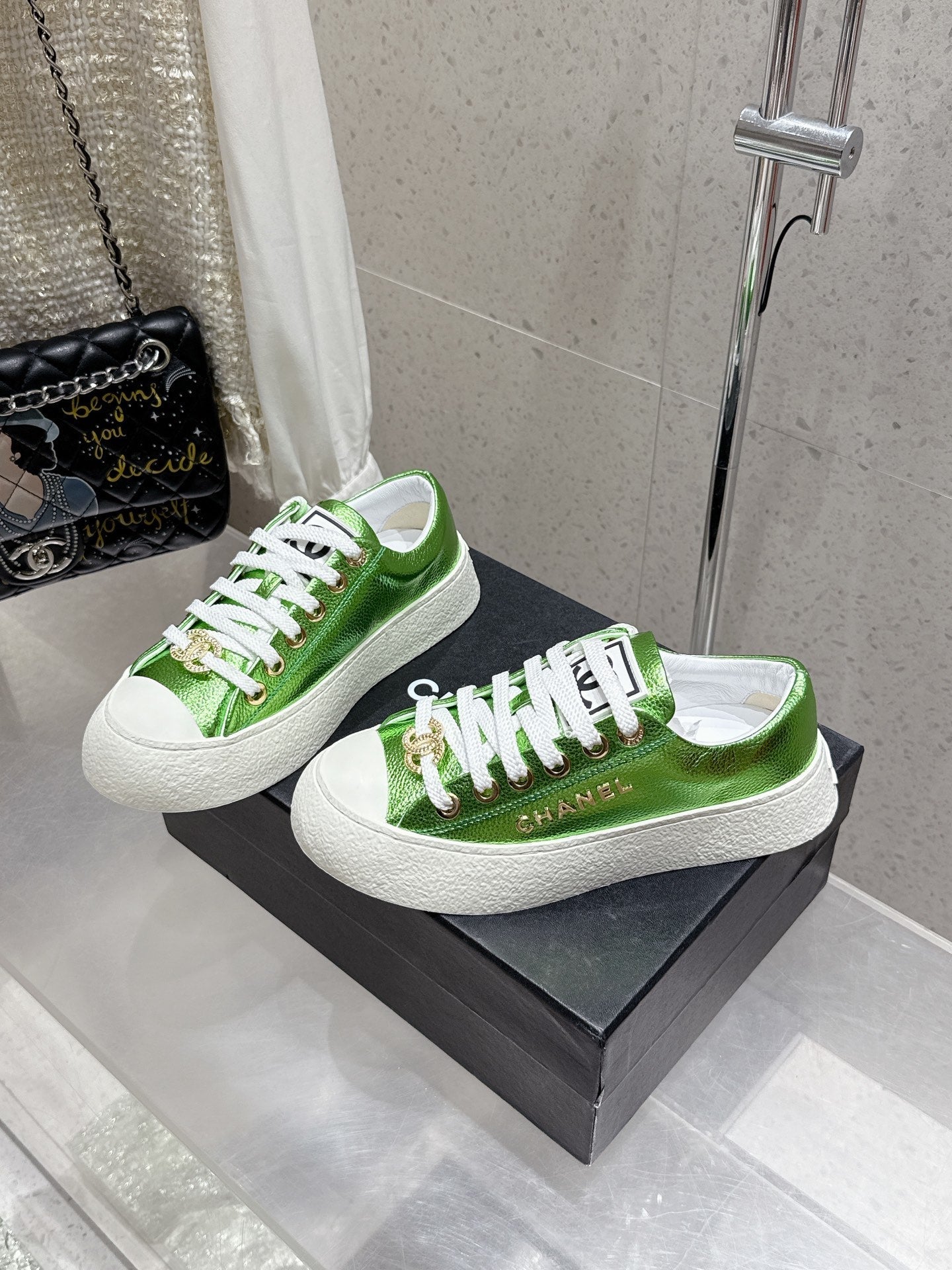 CC Sneaker Green cowhide  204657