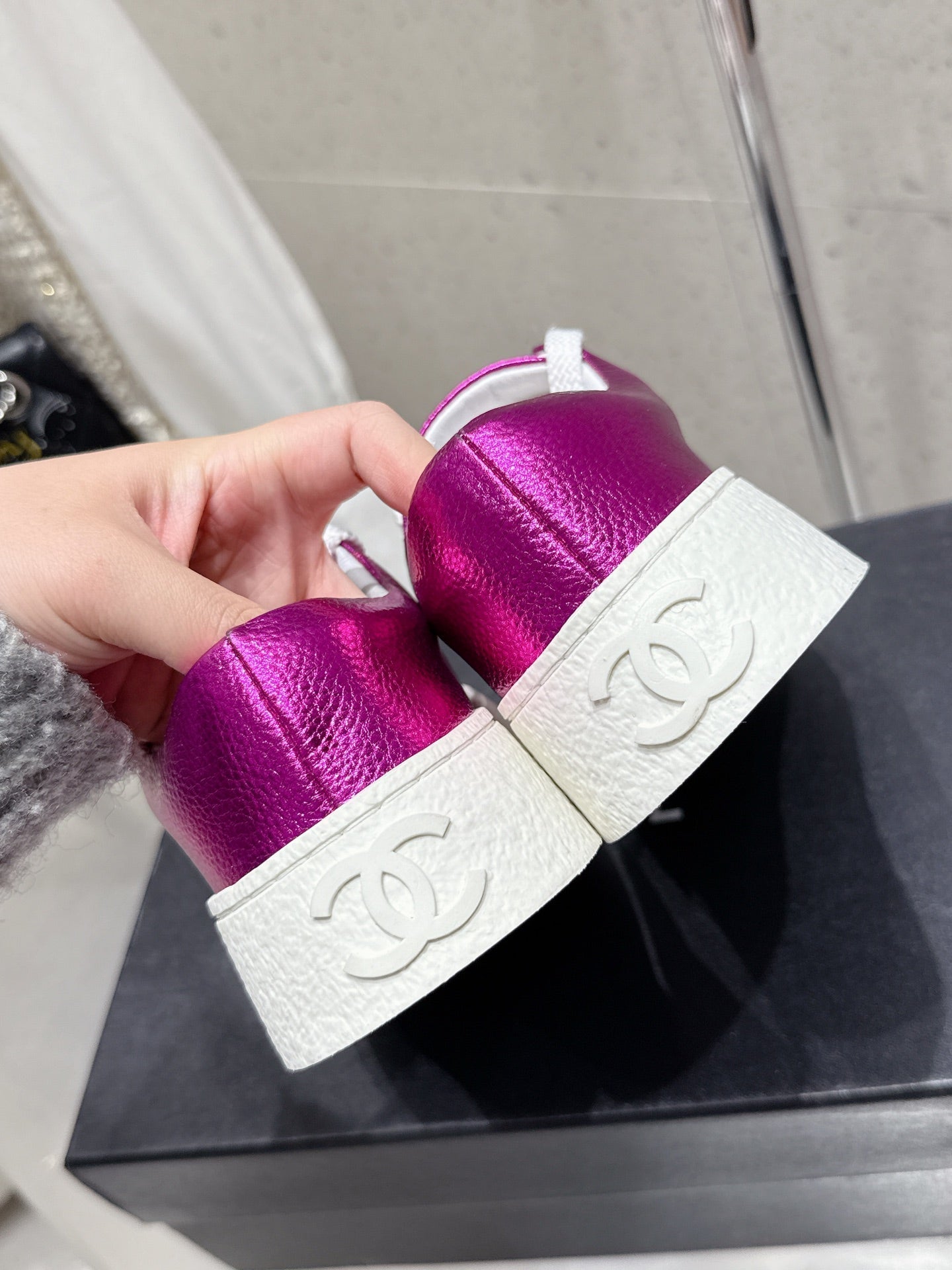 CC Sneaker Purple cowhide  204665