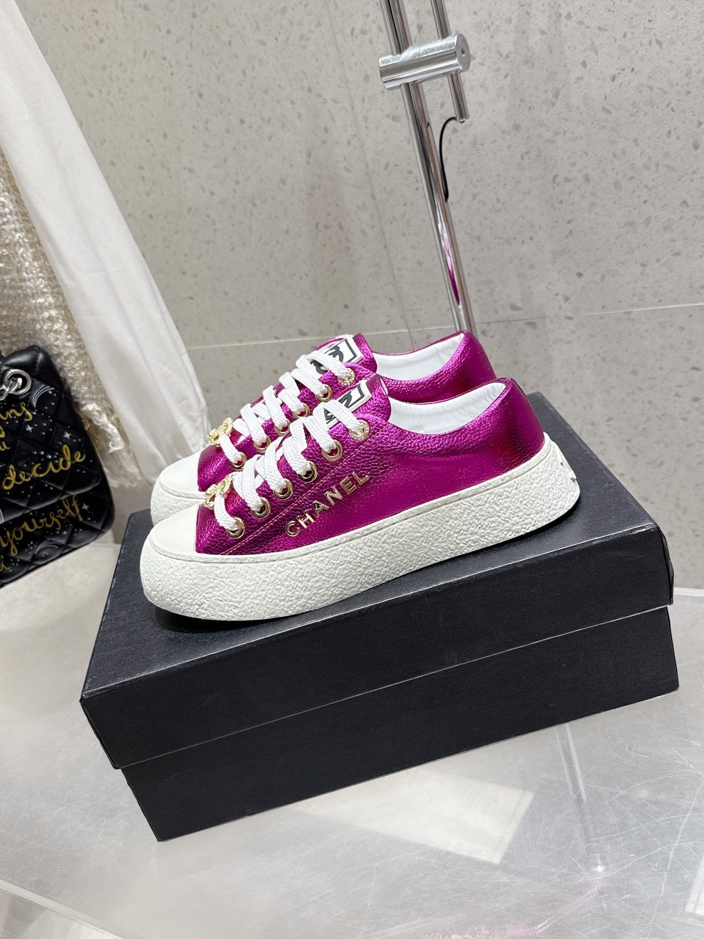 CC Sneaker Purple cowhide  204665