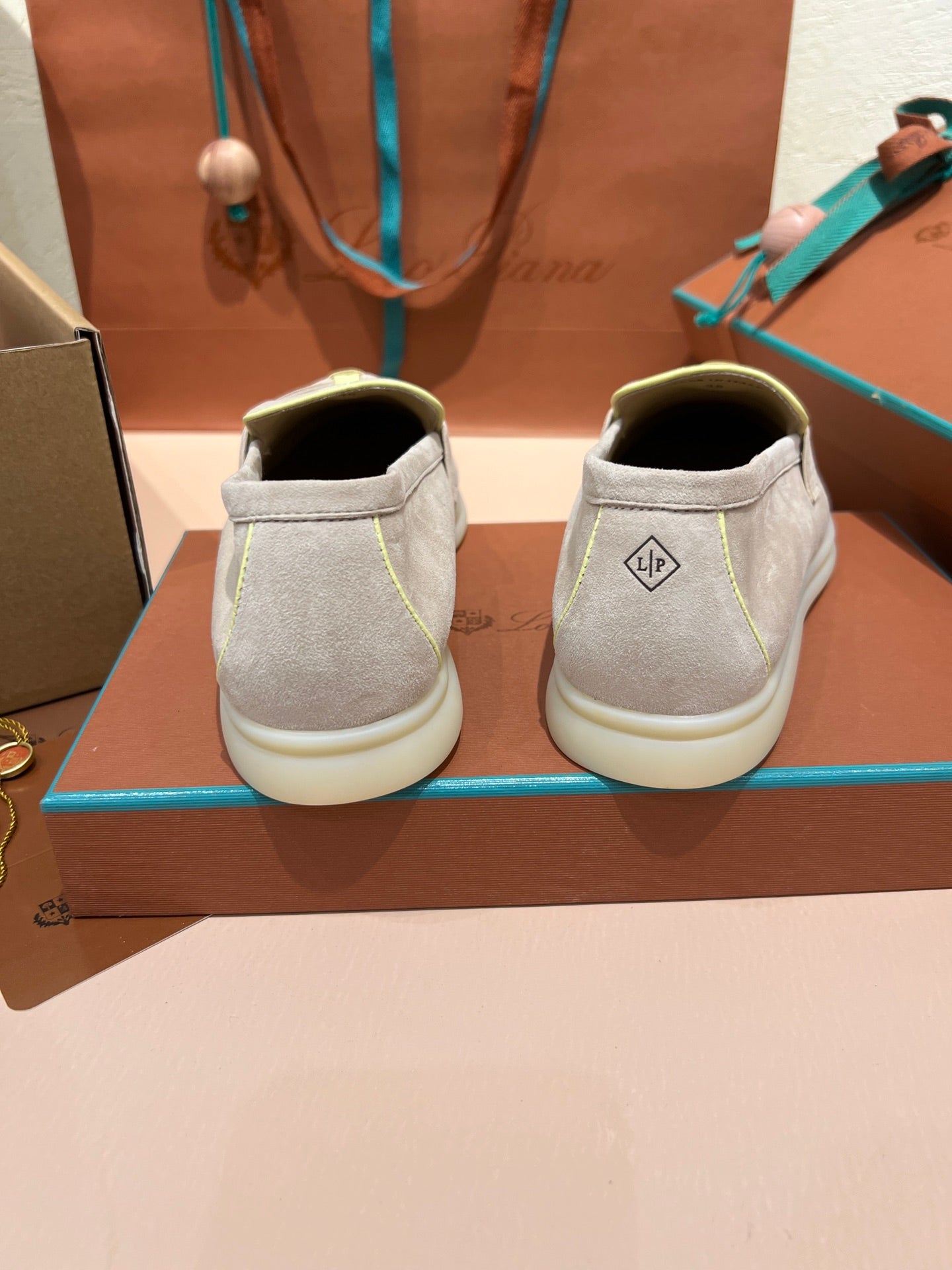 lp summer charm walk loafer royal beige yellow suede