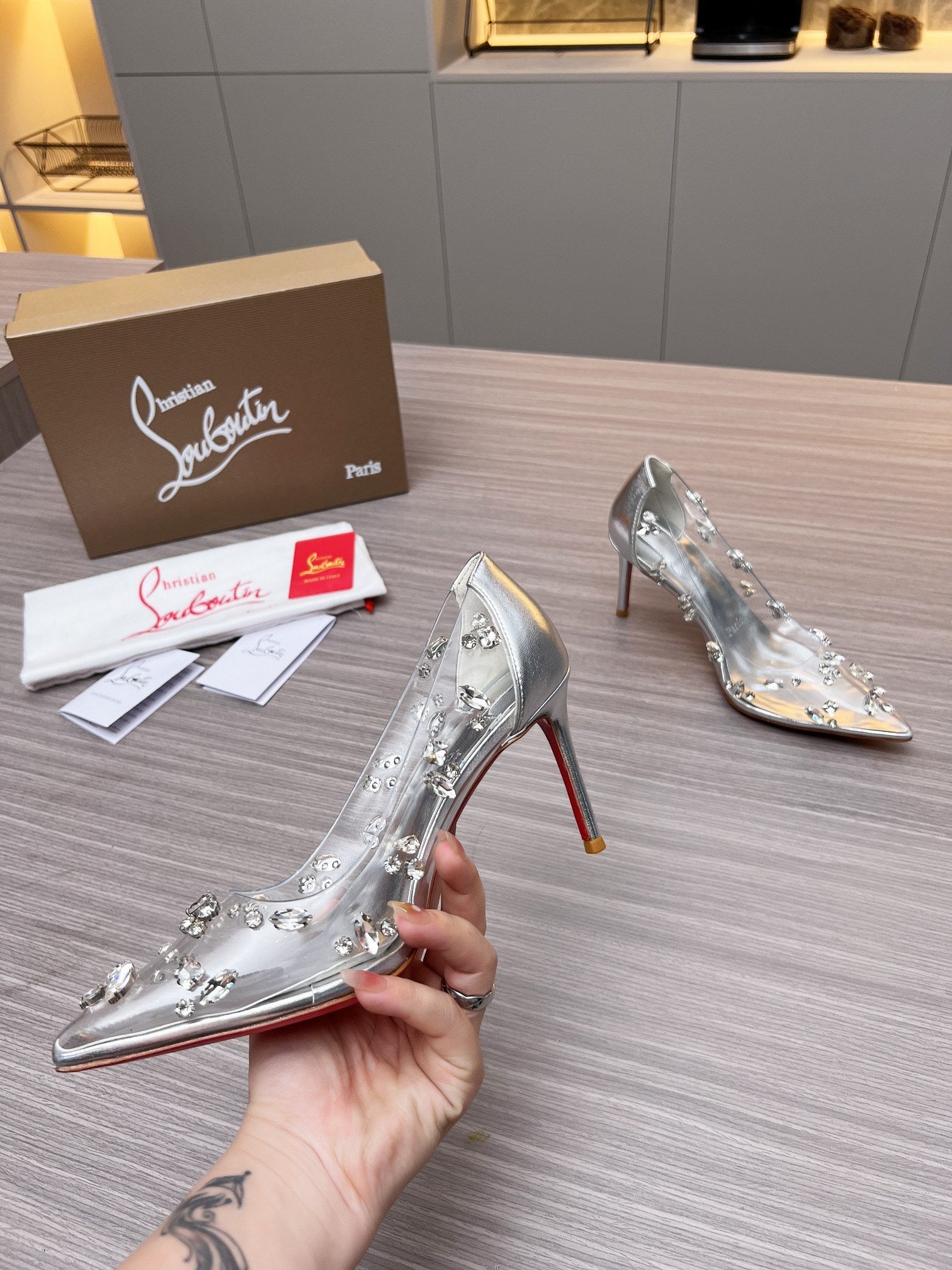 CL Degraqueen Pump PVC and Iridescent Nappa Leather 251053