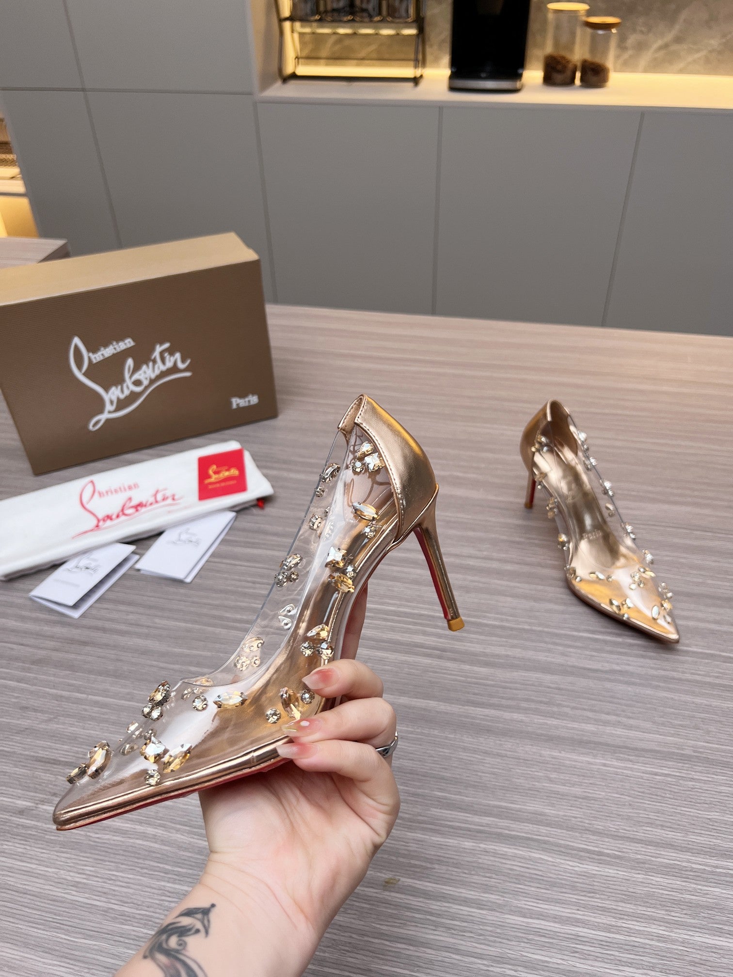 CL Degraqueen Pump PVC and Iridescent Nappa Leather 251053