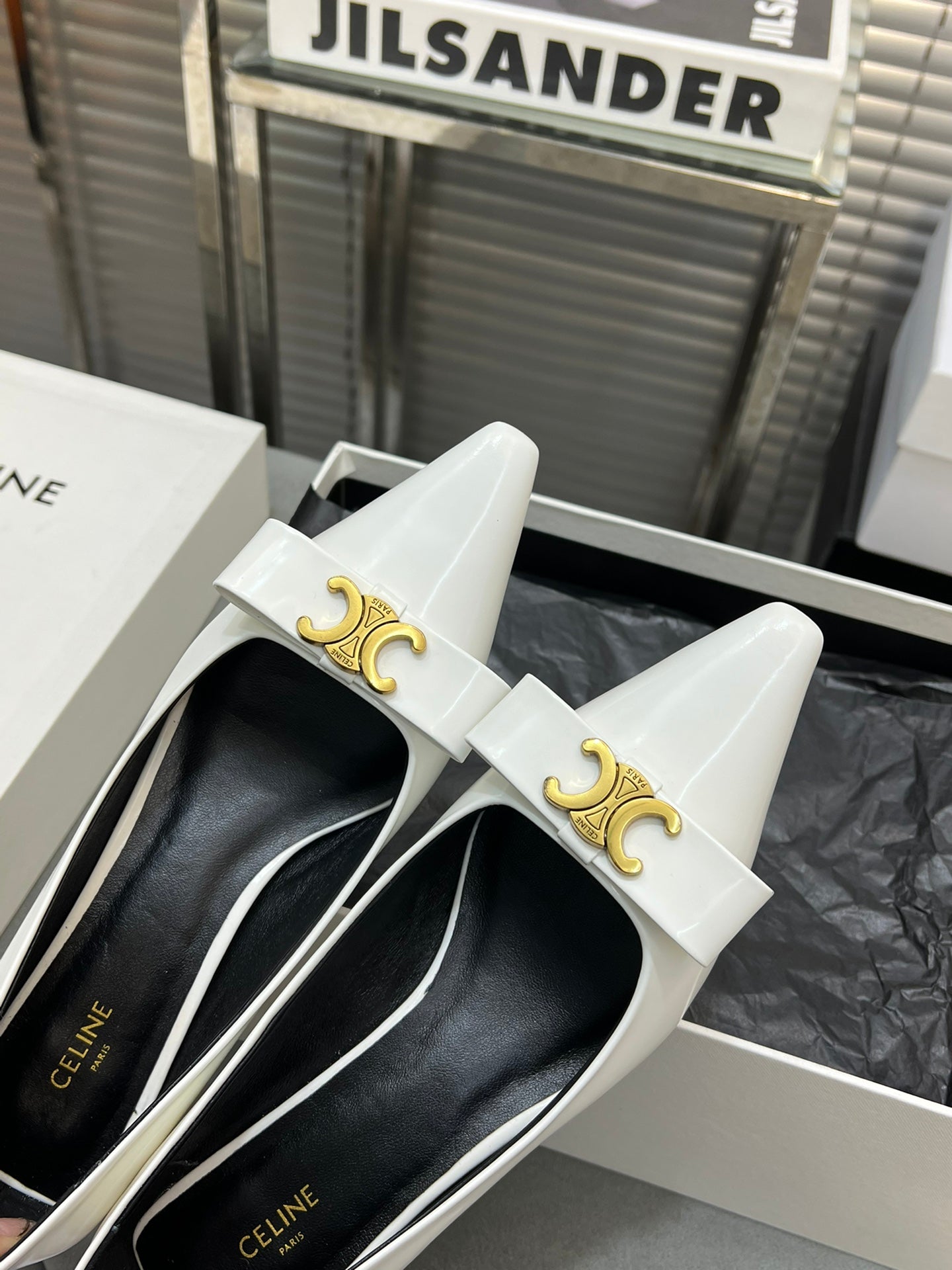 cl pumps 50 white calfskin