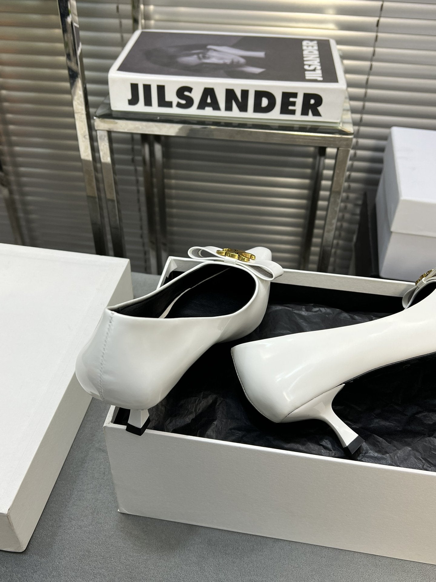cl pumps 50 white calfskin