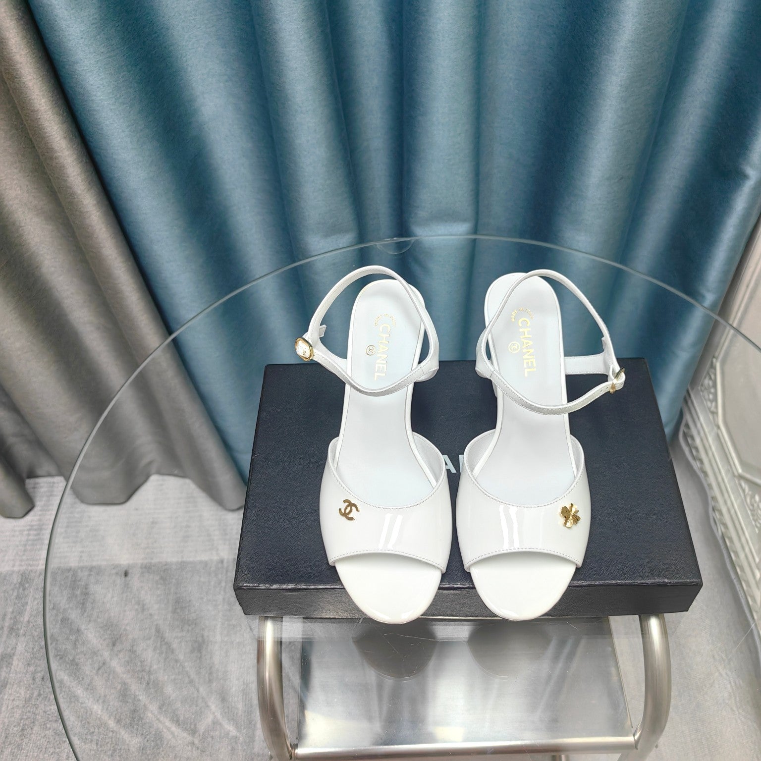 cc slingbacks sandal 85 white patent calfskin