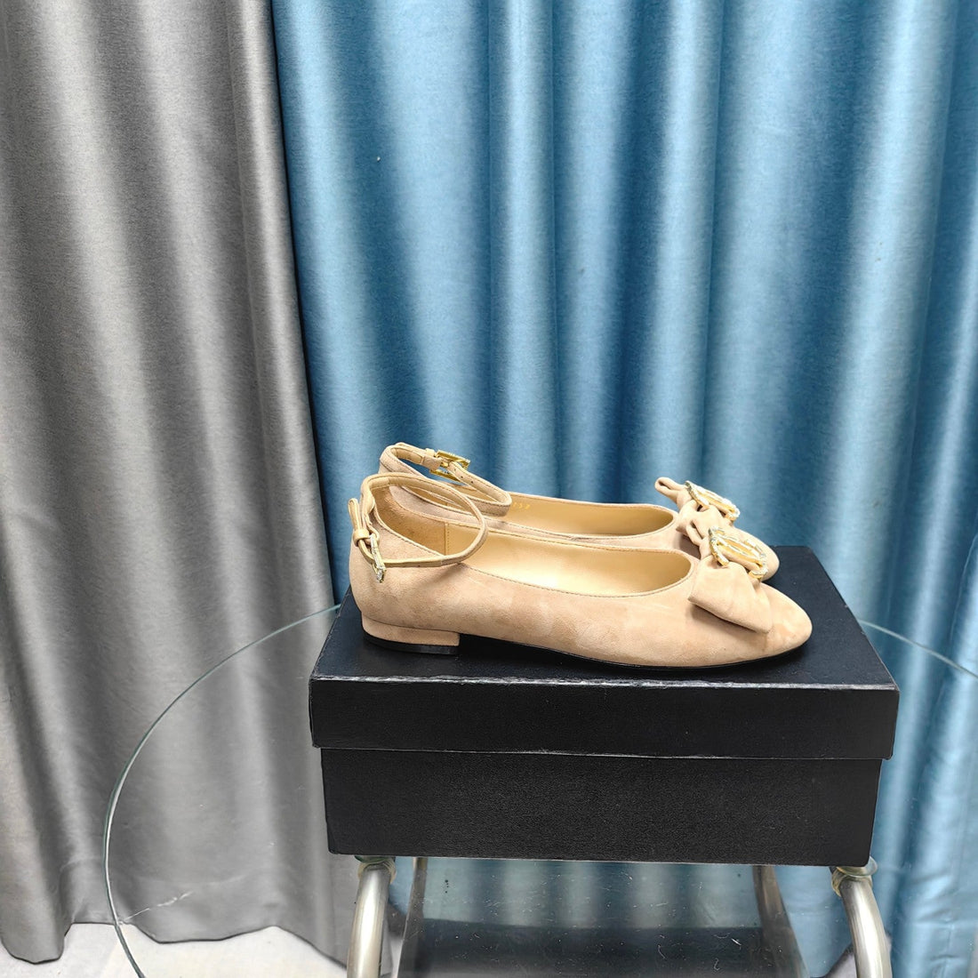 CC Mary Jane Beige Suede And Lambskin