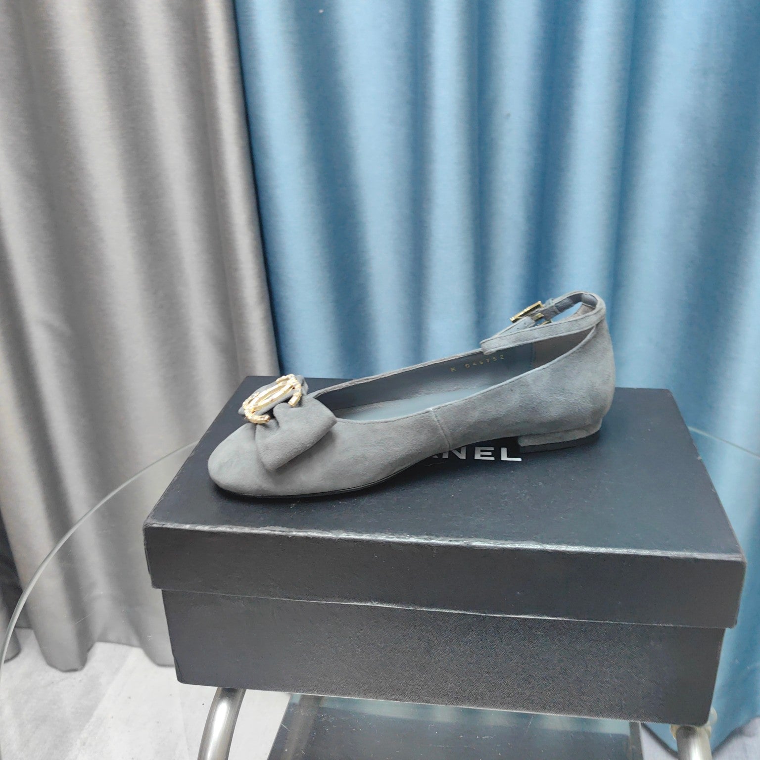 CC Mary Jane Grey Suede And Lambskin