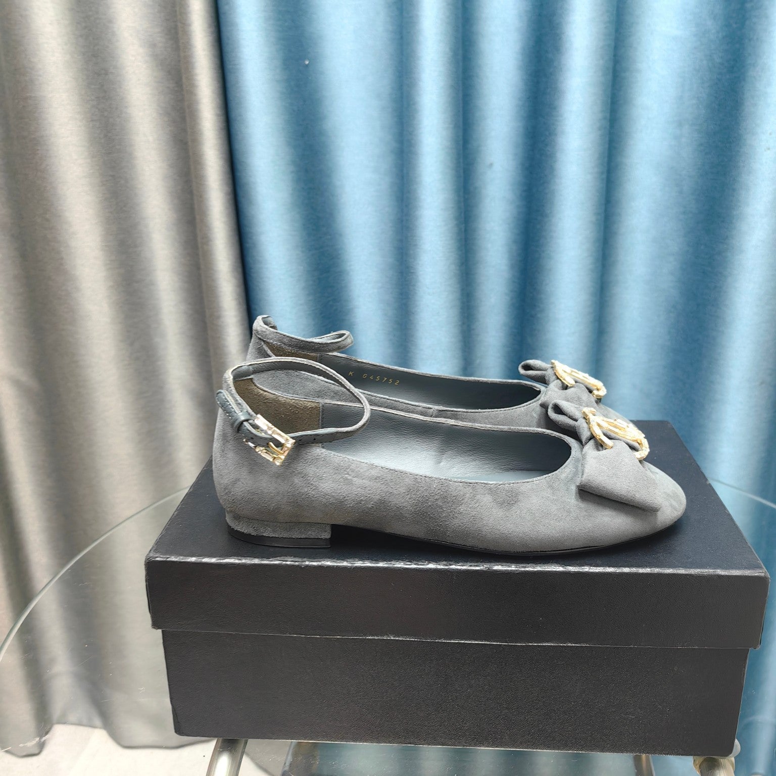 CC Mary Jane Grey Suede And Lambskin