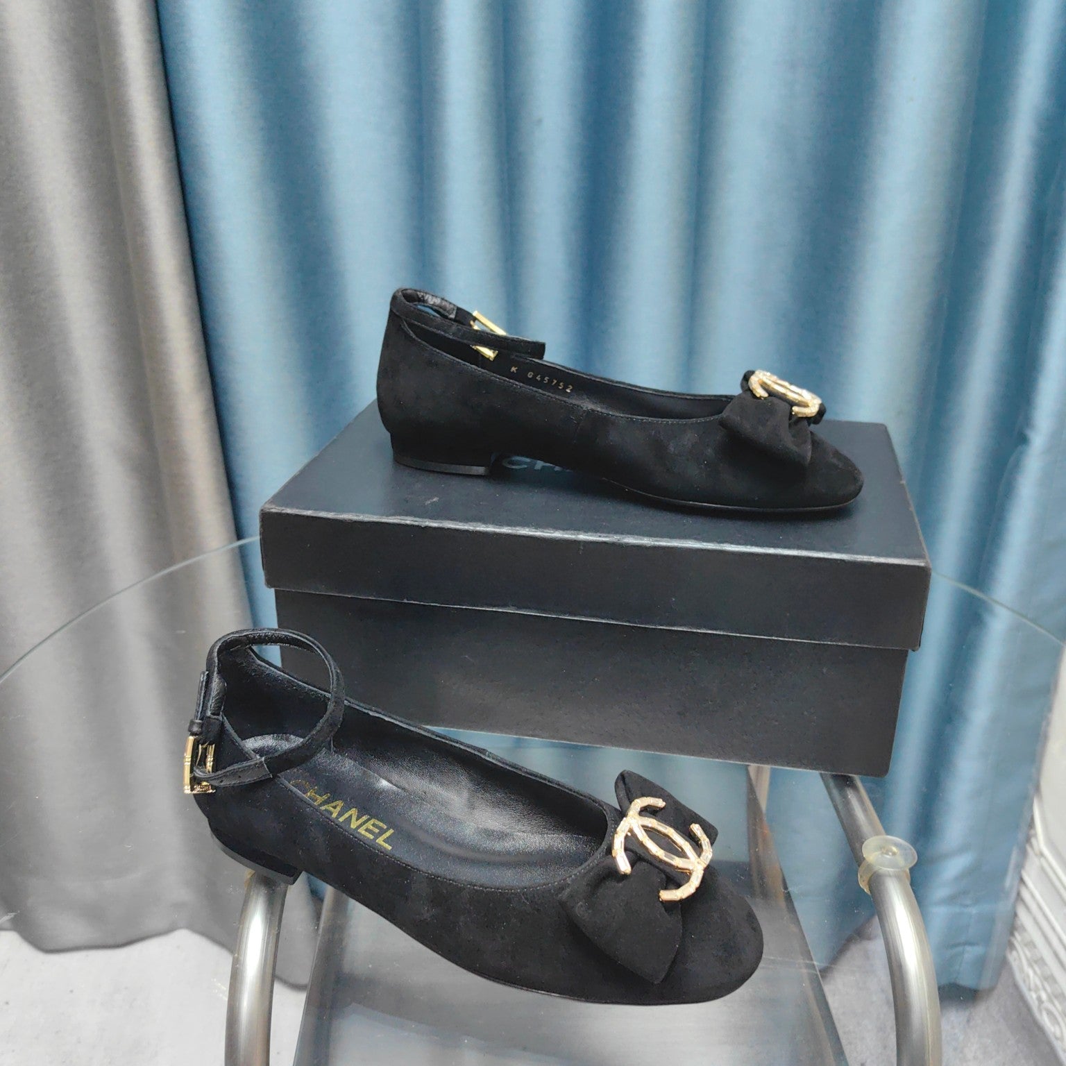 CC Mary Jane Black Bow Suede And Lambskin