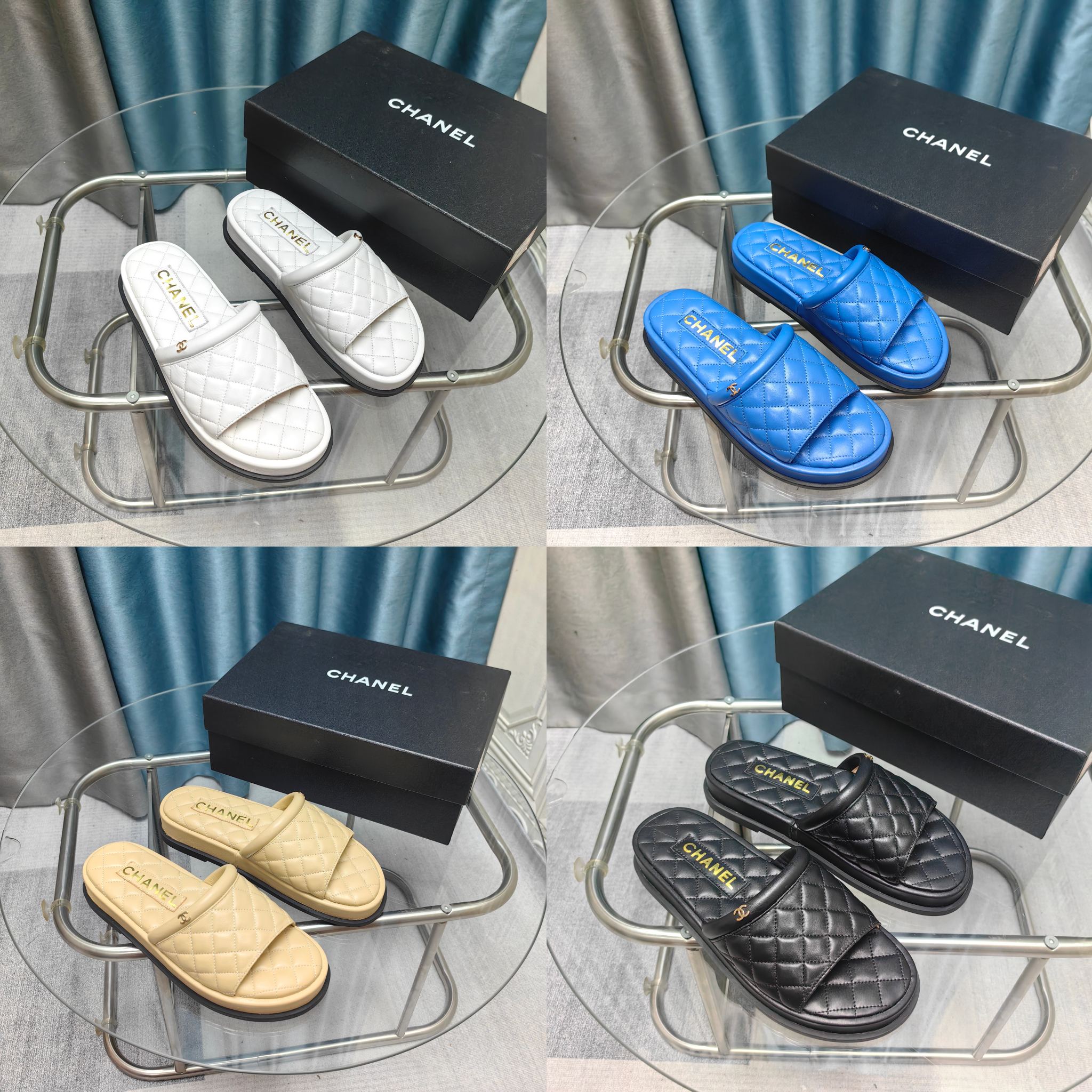 CC 25 Mule Quilted Calfskin