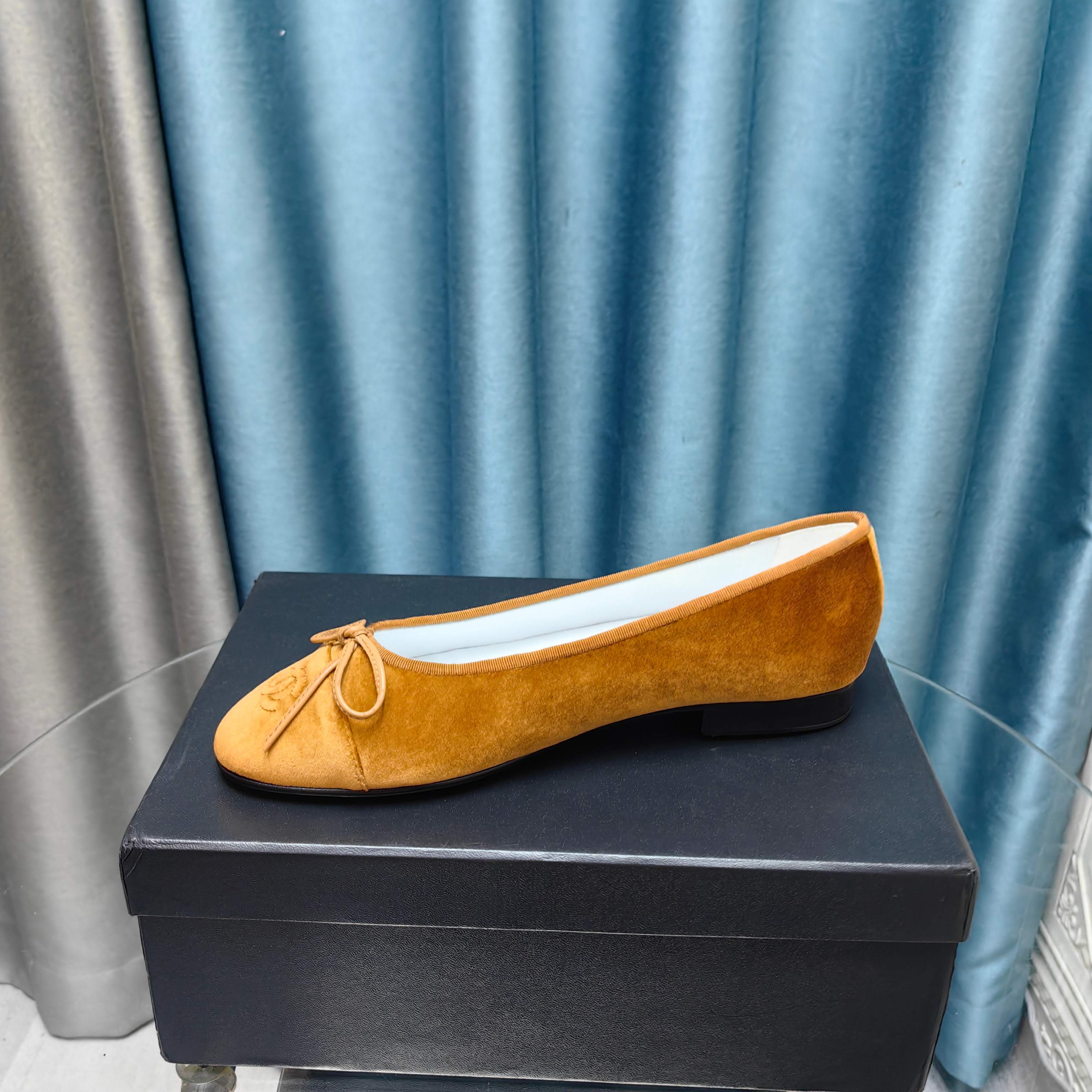 CC 25P Ballet Flat Brown Velvet