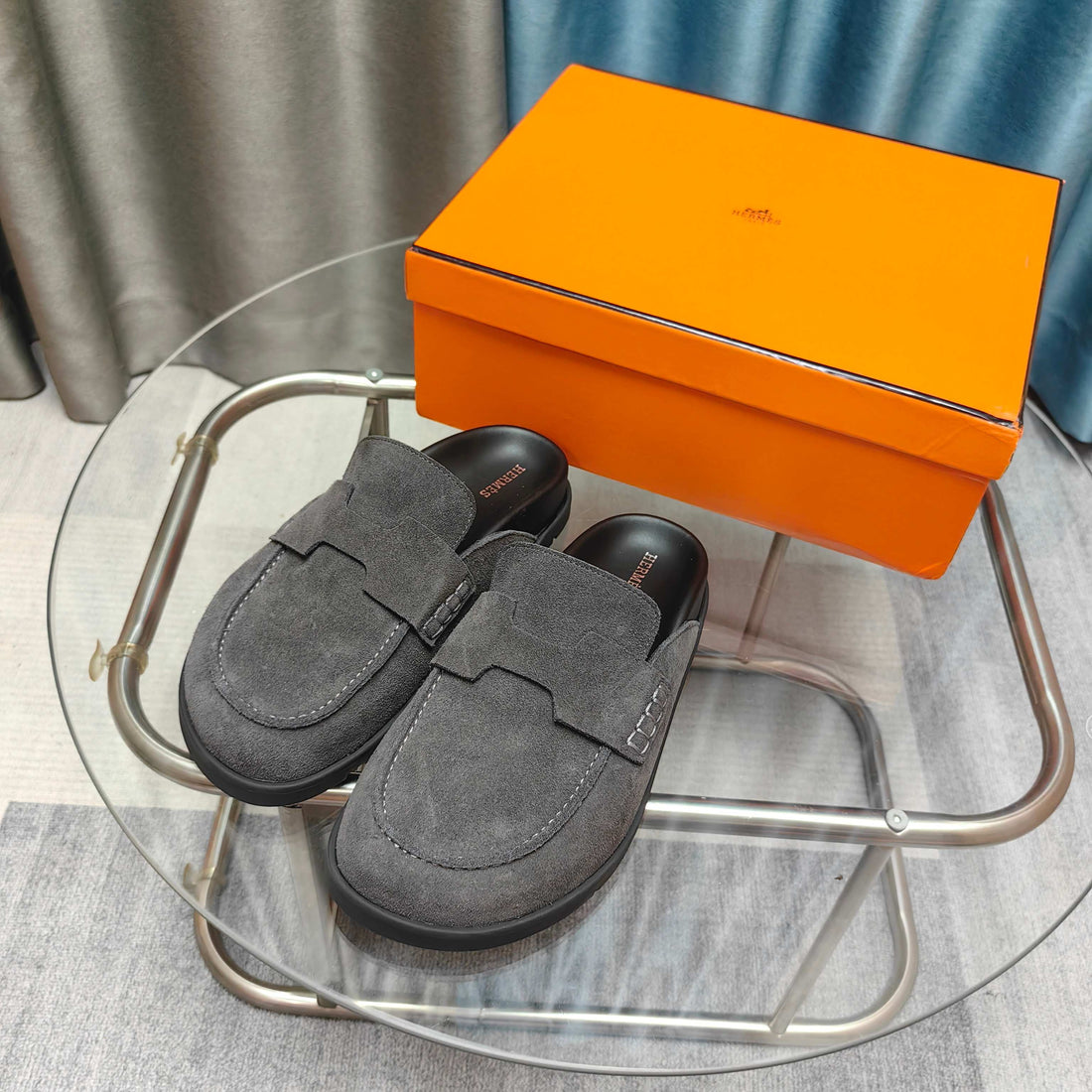 HM 25 Go Mule Dark Grey Suede 369350