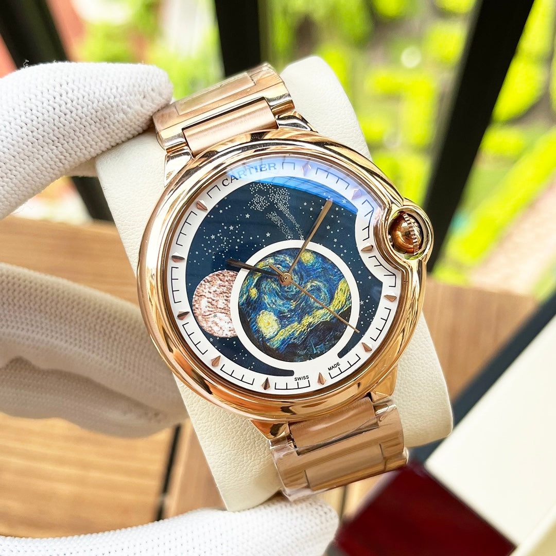 Cartier Men's Bleu Balloon 44mm Stainless steel