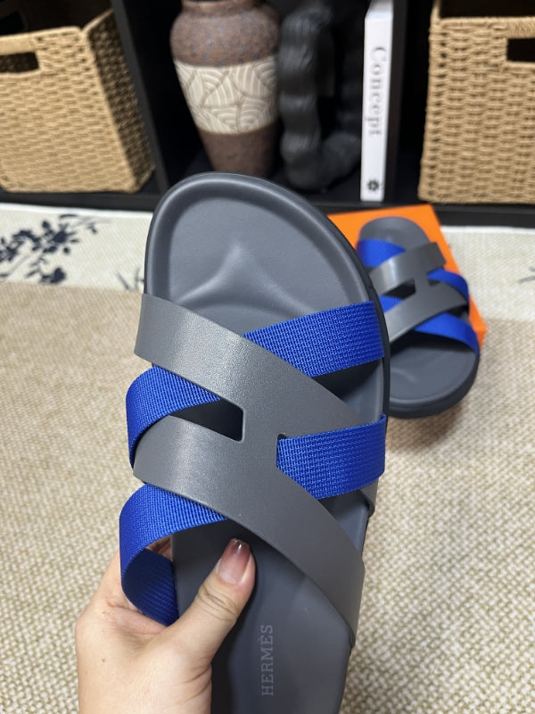 HM Men's Kazimir Grey Blue Calfskin 595533