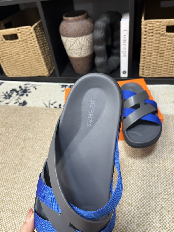 HM Men's Kazimir Grey Blue Calfskin 595533