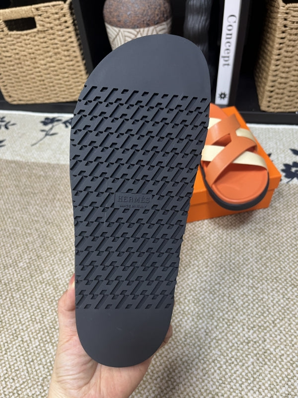 HM Men's Kazimir Brown Beige Calfskin 595557