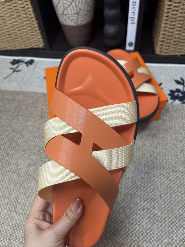 HM Men's Kazimir Brown Beige Calfskin 595557