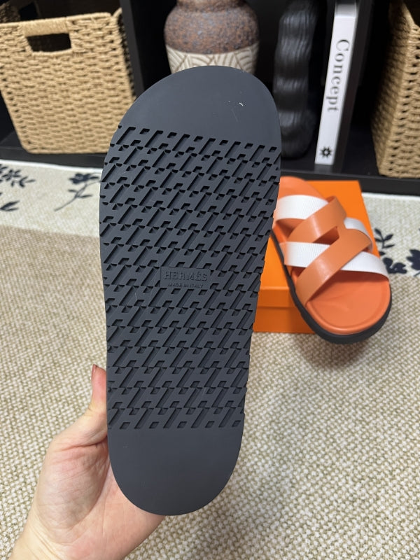 HM Men's Kazimir Brown White Calfskin 595563