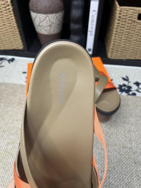 HM Men's Kazimir Moss Green Orange Calfskin 595568