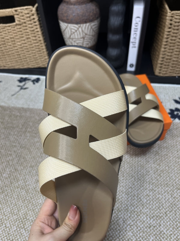 HM Men's Kazimir Moss Green Beige Calfskin 595569